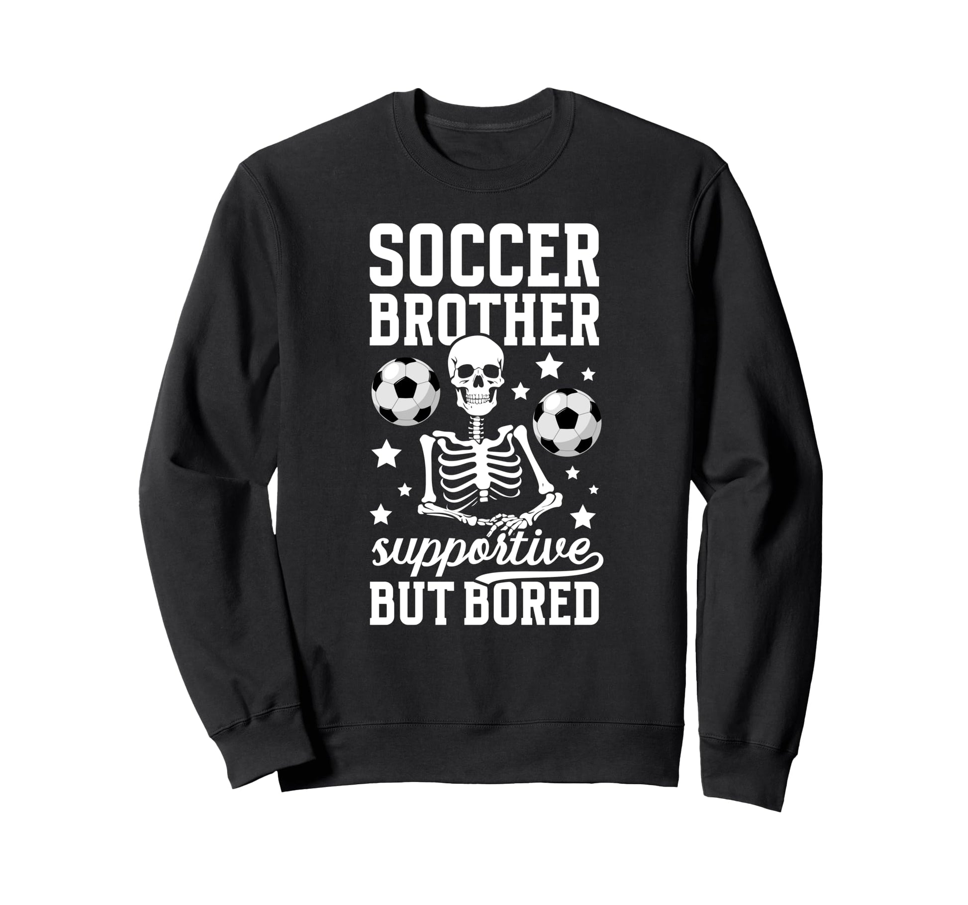 Soccer Brother Supportive Brother Sweatshirt - Aesthetic Graphic Unisex - T-Shirt, Sweatshirt, Hoodie