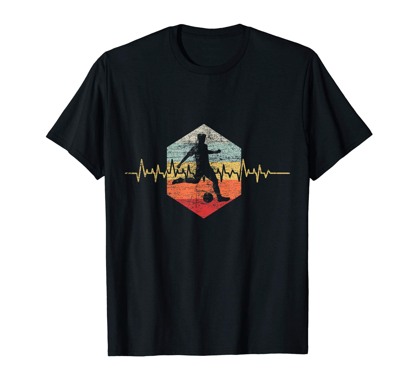 Soccer Player Heartbeat Soccer T-Shirt - Novelty Apparel Unisex - T-Shirt, Sweatshirt, Hoodie