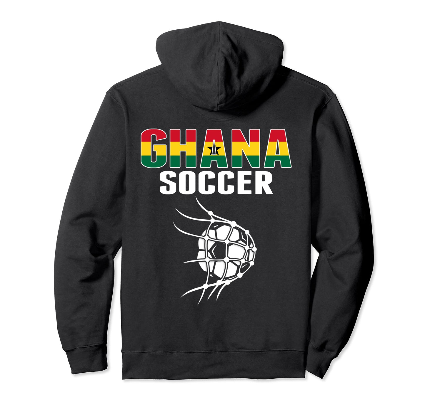 Ghana Soccer Ball Net Goal Ghanian Hoodie - Minimalist Print Unisex - T-Shirt, Sweatshirt, Hoodie