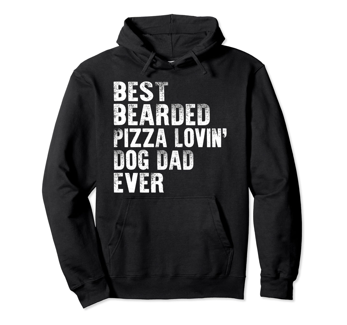 Italian Food Bearded Dog Dad Pizza Hoodie - Fun Novelty Design for Adults - T-Shirt, Sweatshirt, Hoodie