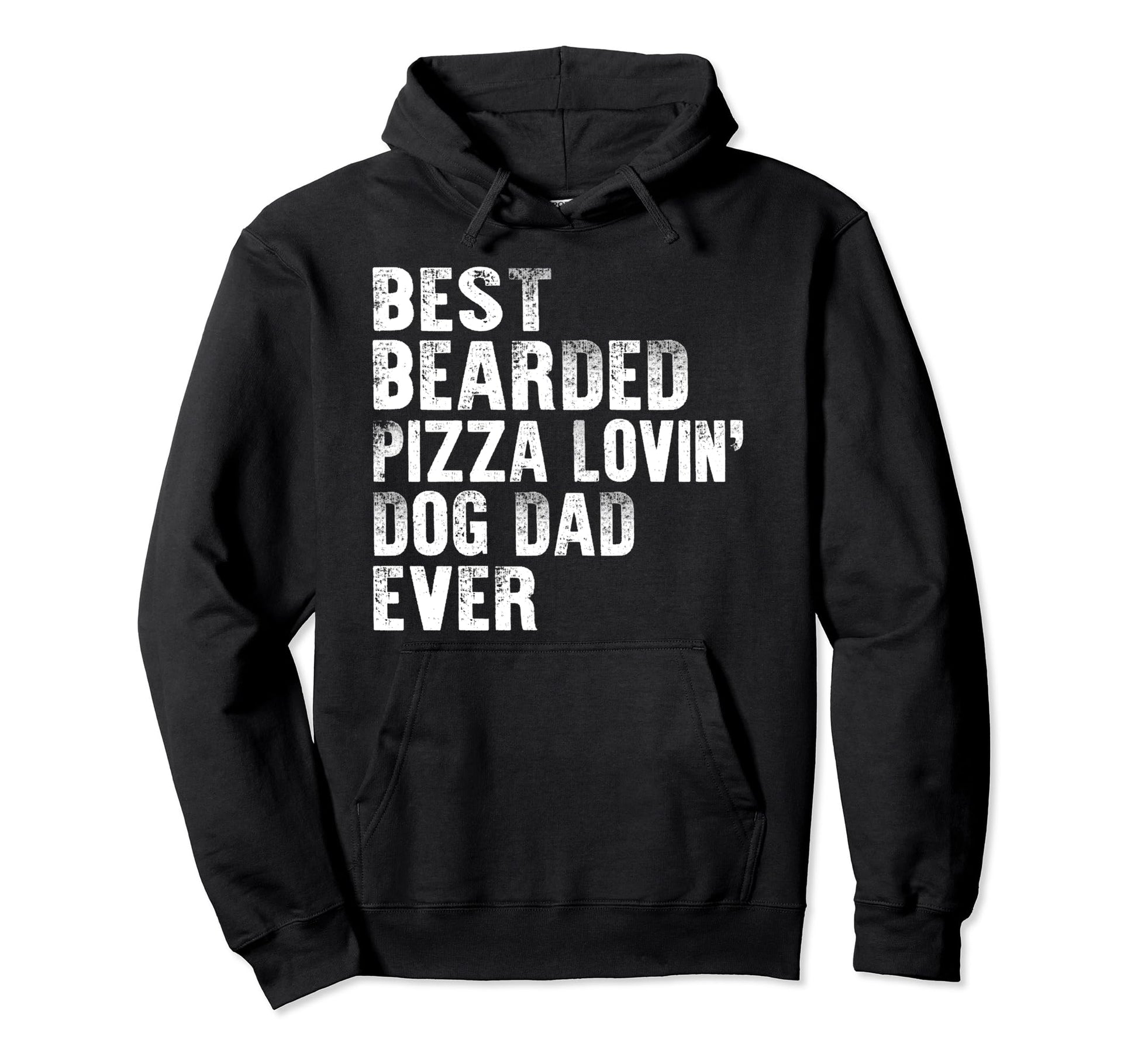 Italian Food Bearded Dog Dad Pizza Hoodie - Fun Novelty Design for Adults - T-Shirt, Sweatshirt, Hoodie