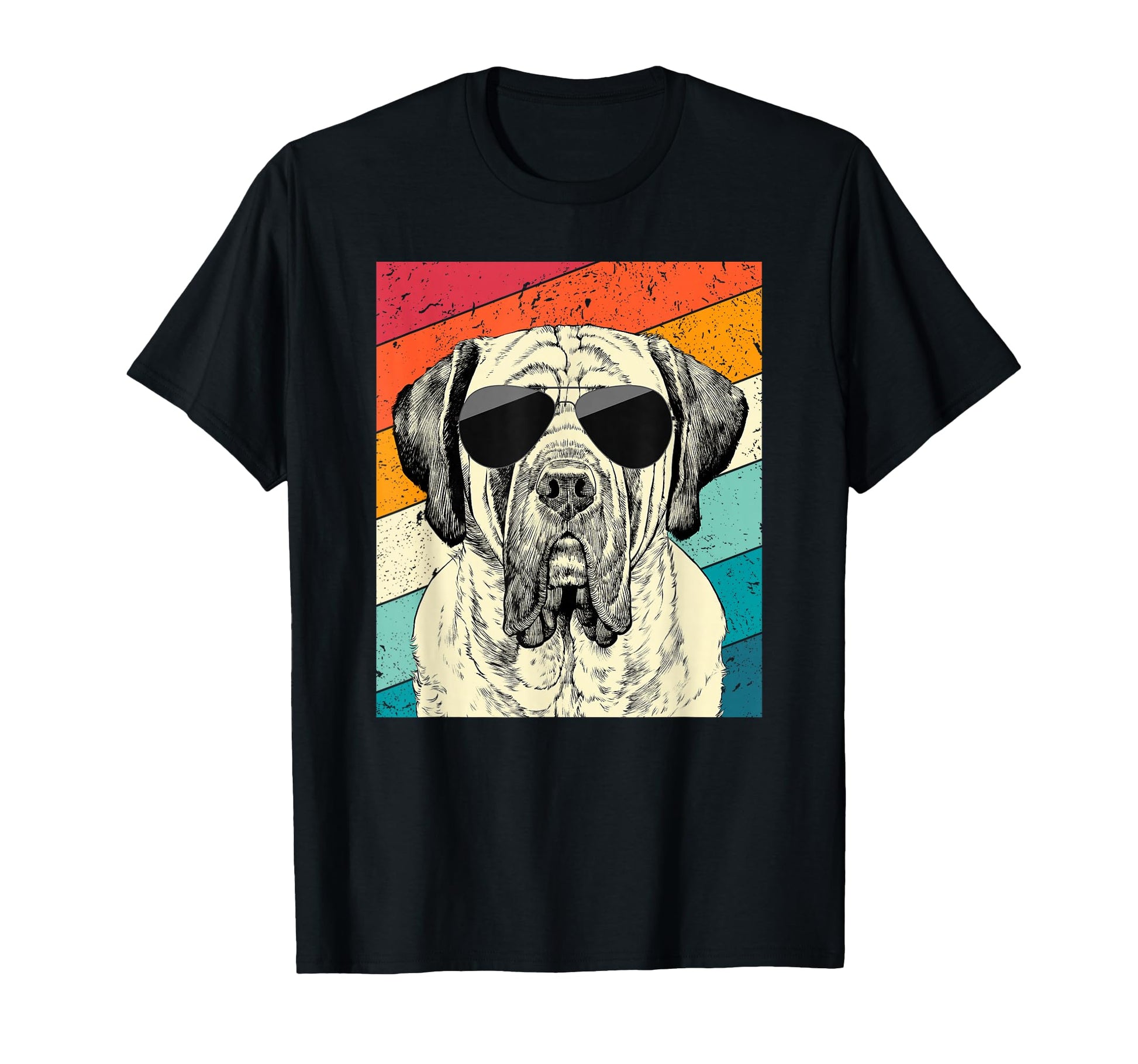 English Mastiff Sunglasses Dog Lovers T-Shirt - Novelty Apparel for Adults - T-Shirt, Sweatshirt, Hoodie