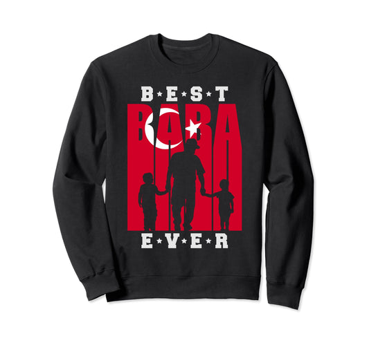 Baba Two Sons Fathers Day Turkish Sweatshirt - Unique Graphic Men Women - T-Shirt, Sweatshirt, Hoodie