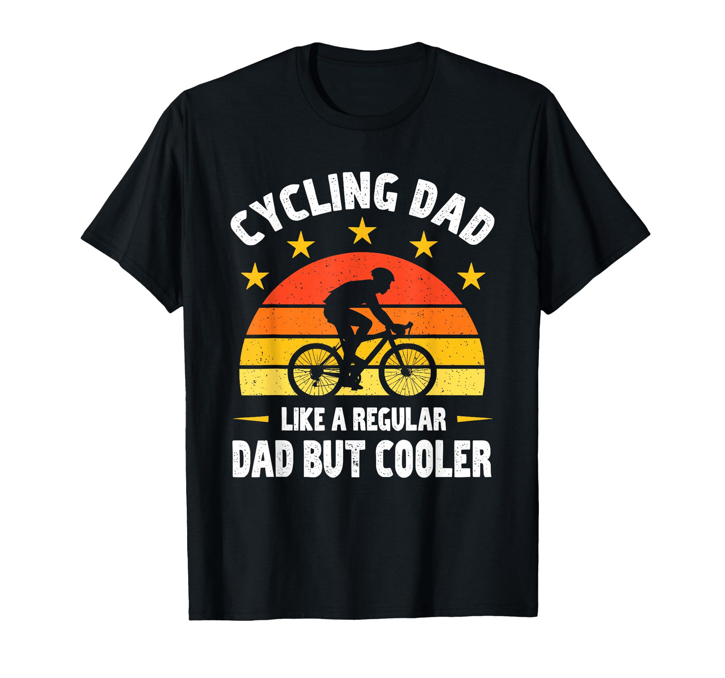 Cycling Dad Like Regular Dad But Cooler T-Shirt - Custom Art Print Unisex - T-Shirt, Sweatshirt, Hoodie