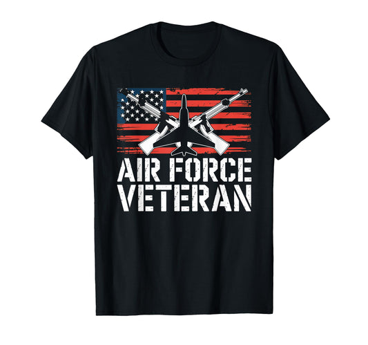 Air Force Veteran Us American T-Shirt - Casual Everyday Wear for Adults - T-Shirt, Sweatshirt, Hoodie