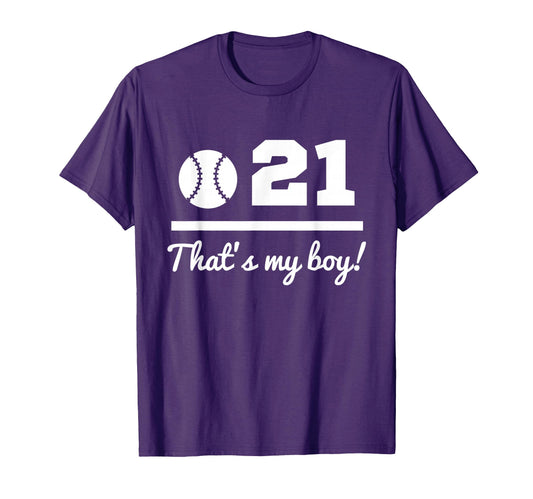 21 Baseball Mom Baseball Dad Baseball T-Shirt - Trendy Graphic for Adults - T-Shirt, Sweatshirt, Hoodie
