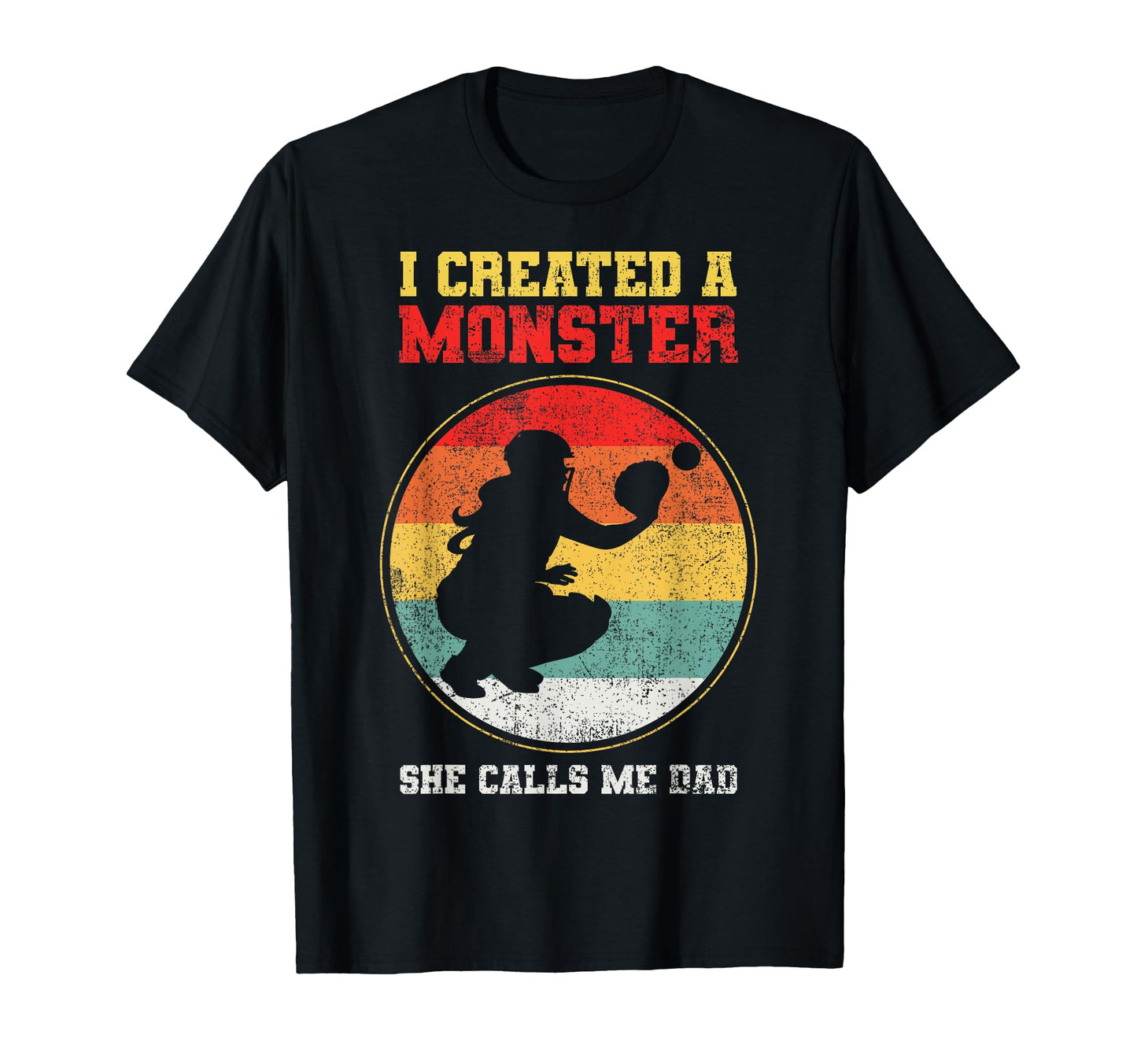 Catcher Softball Dad Fathers Day T-Shirt - Streetwear Style Men Women - T-Shirt, Sweatshirt, Hoodie