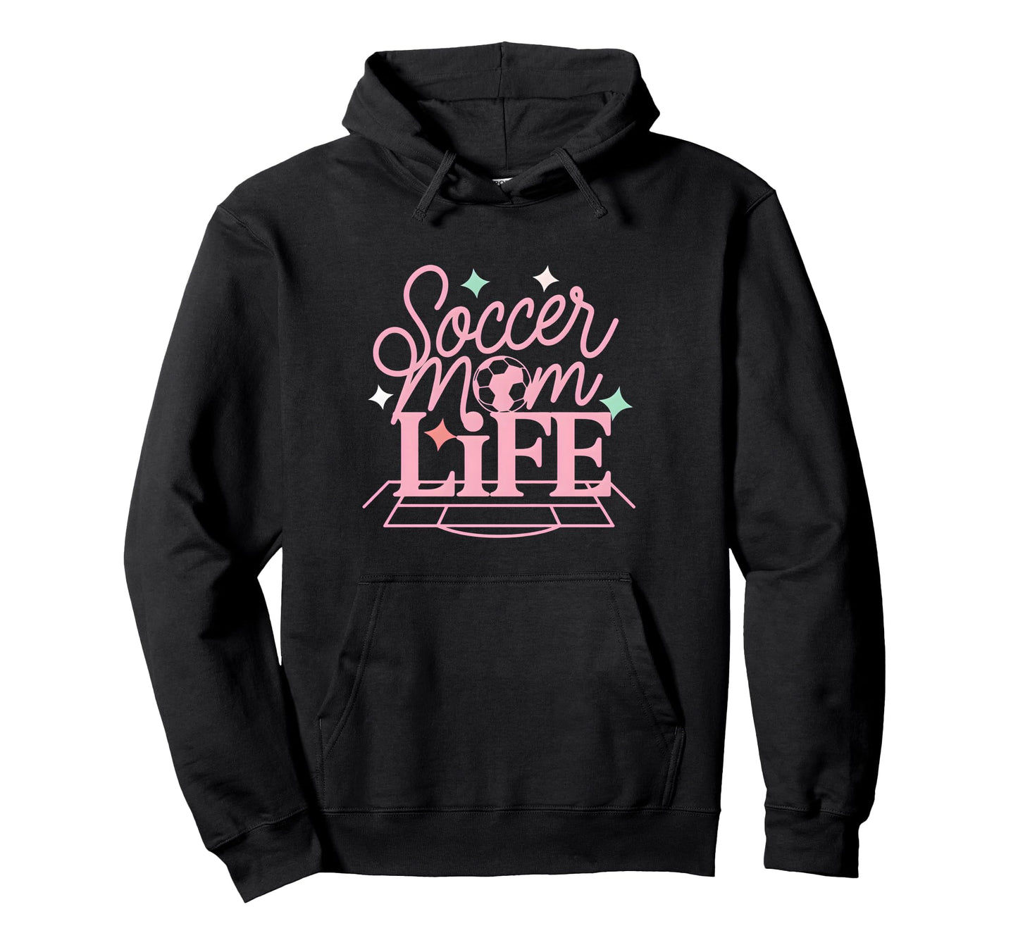 Soccer Mom Life Proud Sideline Support Hoodie - Trendy Graphic Men Women - T-Shirt, Sweatshirt, Hoodie