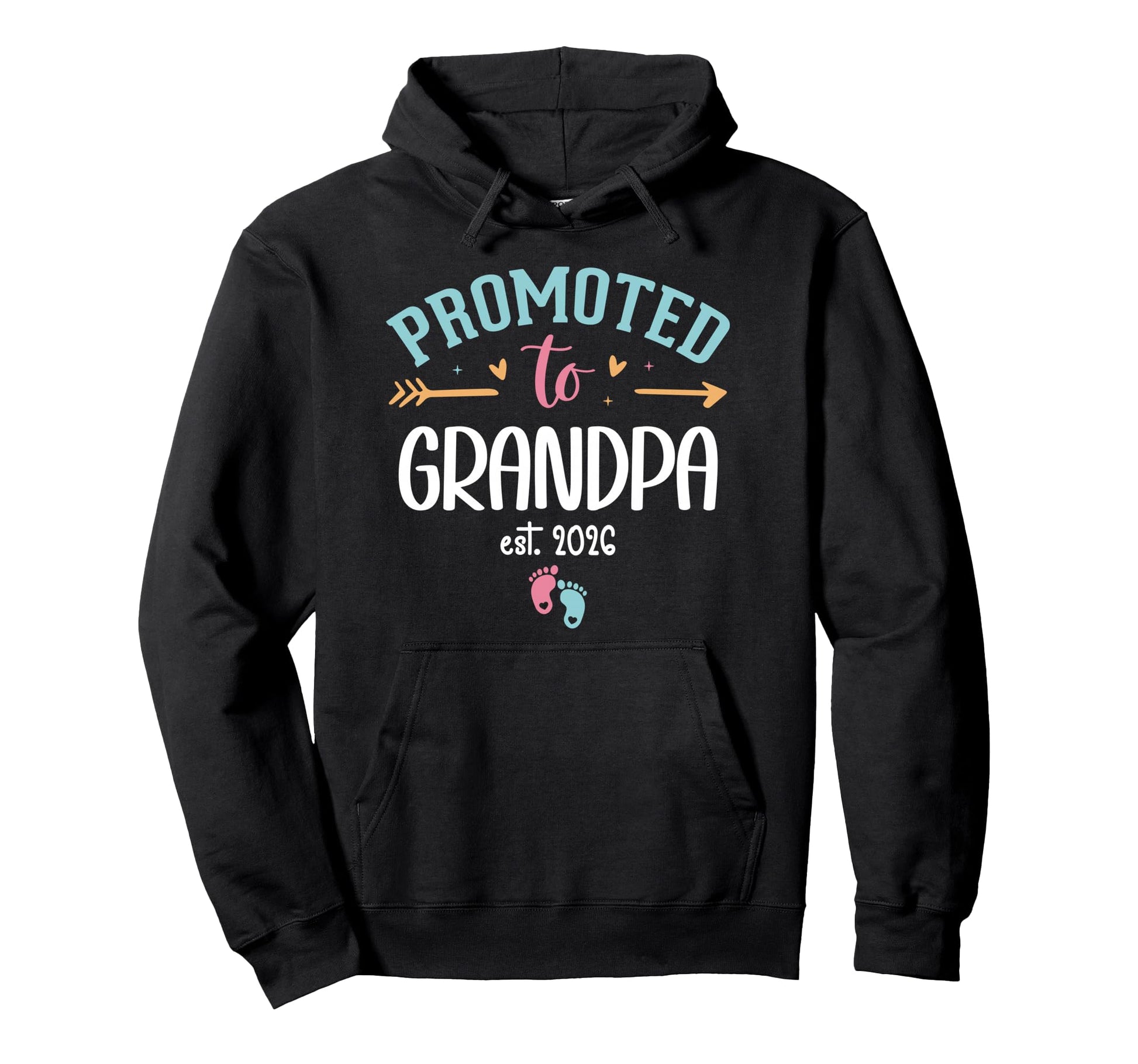 Promoted To Grandpa Est 2026 Soon To Be Hoodie - Trendy Graphic Unisex - T-Shirt, Sweatshirt, Hoodie