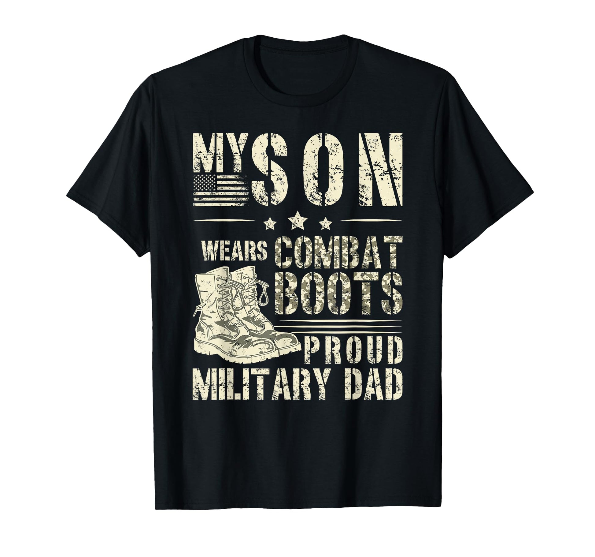 Proud Military Dad Military Father T-Shirt - Graphic Print Men Women - T-Shirt, Sweatshirt, Hoodie