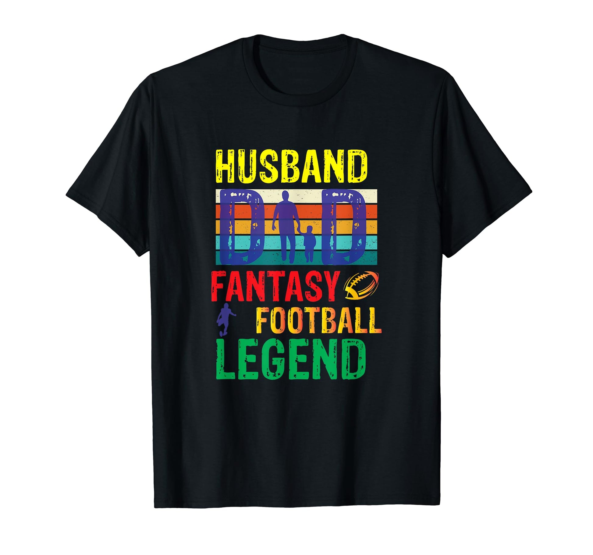 Mens Husband Dad Fantasy Football Legend T-Shirt - Trendy Graphic Unisex - T-Shirt, Sweatshirt, Hoodie