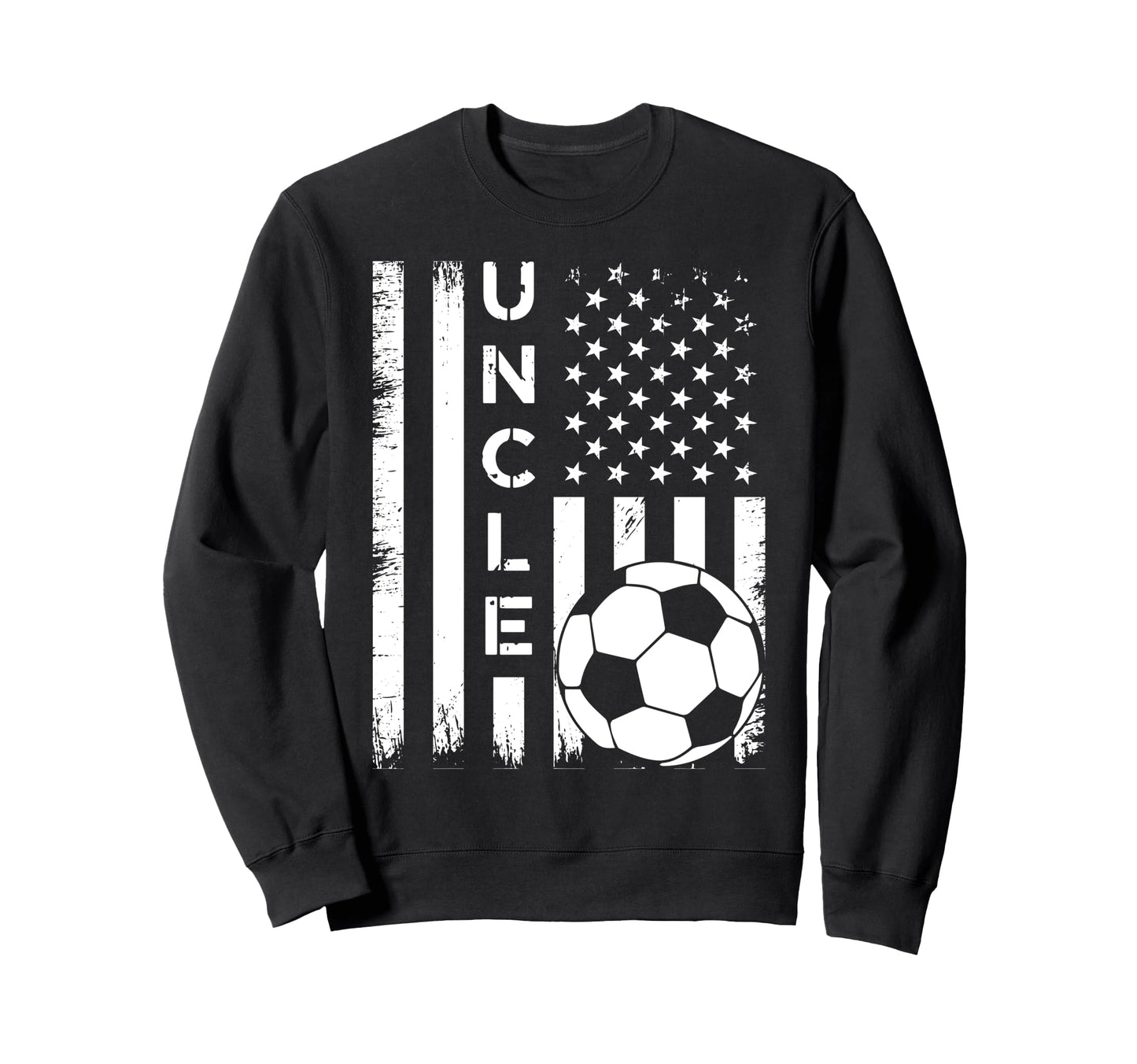 Soccer Uncle American Flag Sweatshirt - Custom Art Print Men Women - T-Shirt, Sweatshirt, Hoodie