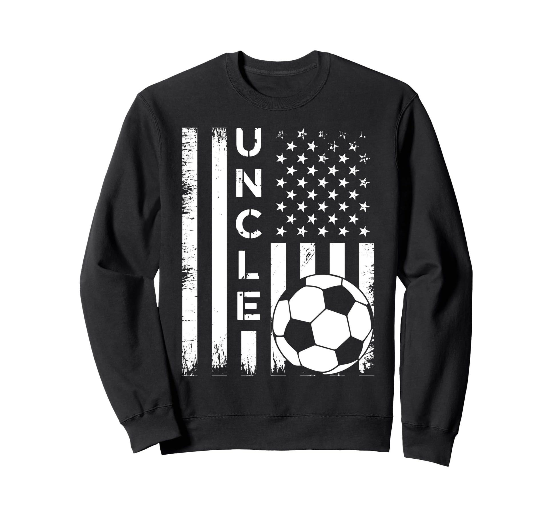 Soccer Uncle American Flag Sweatshirt - Custom Art Print Men Women - T-Shirt, Sweatshirt, Hoodie