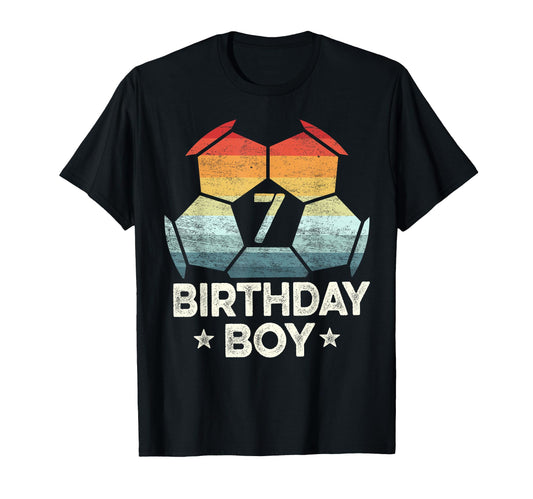 7 Year Old Soccer Player Gifts 7Th T-Shirt - Aesthetic Graphic Men Women - T-Shirt, Sweatshirt, Hoodie