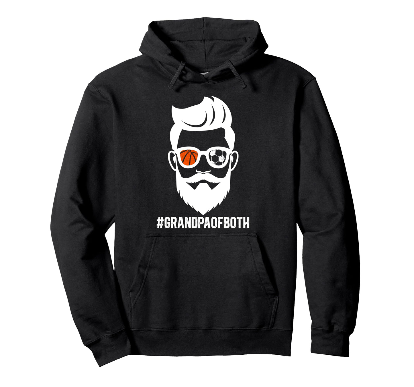 Grandpa Both Soccer Basketball Grandpa Hoodie - Aesthetic Graphic Unisex - T-Shirt, Sweatshirt, Hoodie
