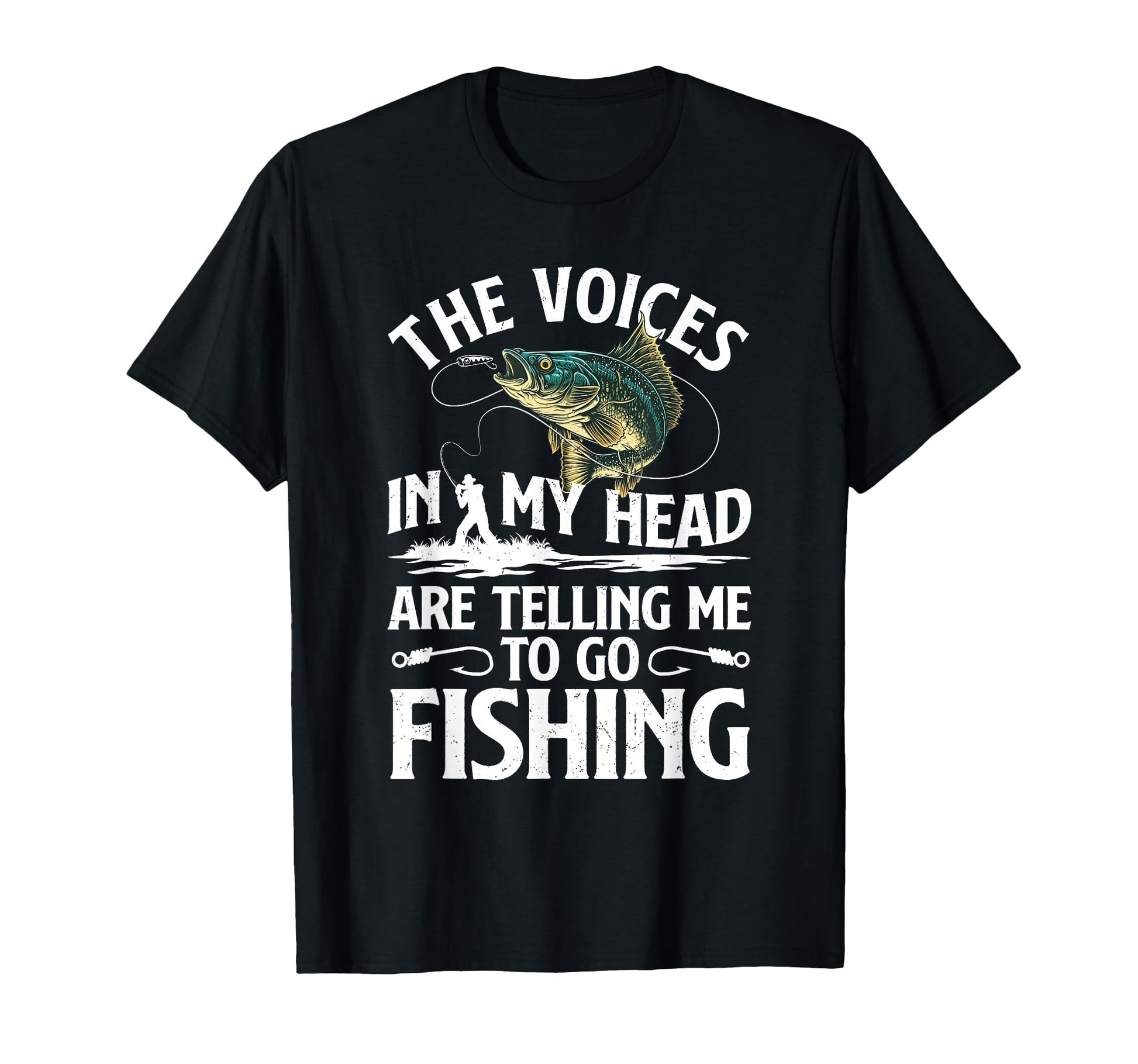 Funny Fishing Fisherman Fishing T-Shirt - Fun Novelty Design Men Women - T-Shirt, Sweatshirt, Hoodie