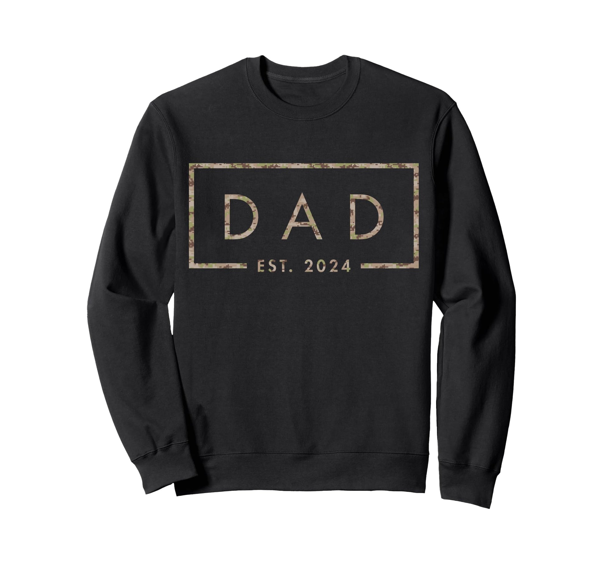 Camo Dad Est 2024 Fathers Day New Sweatshirt - Streetwear Style for Adults - T-Shirt, Sweatshirt, Hoodie