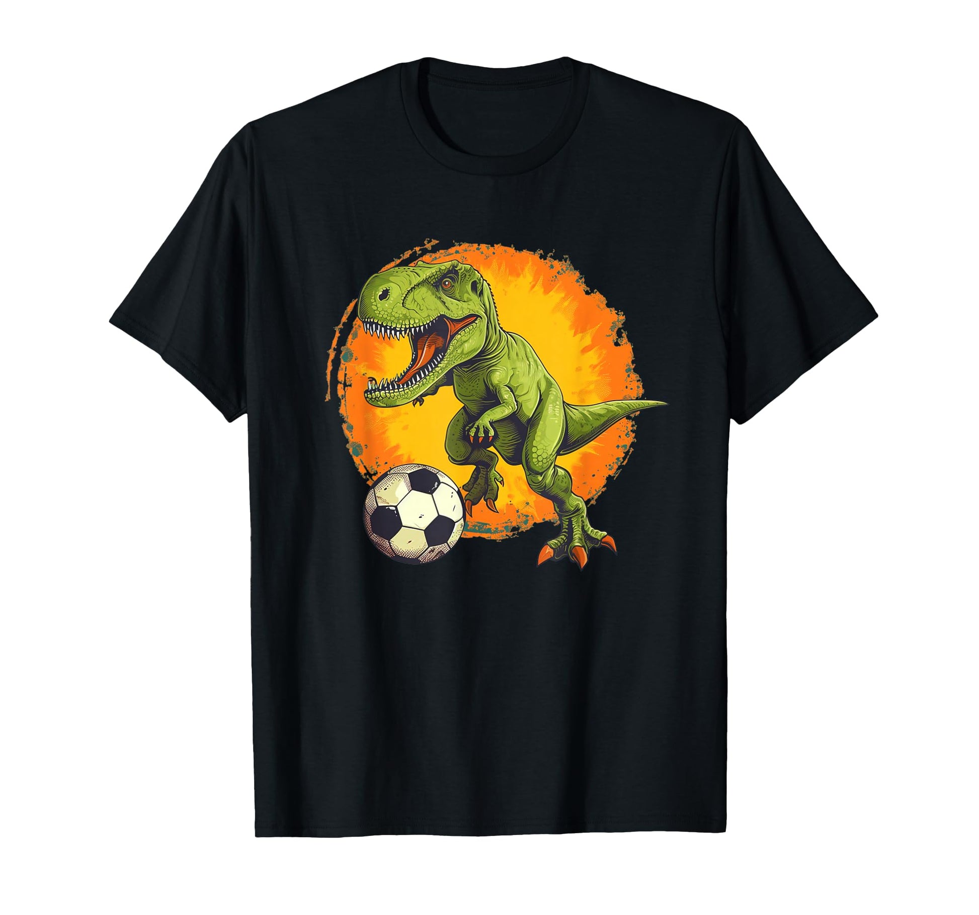 Jurassic Dinosaur Soccer Player T-Shirt - Streetwear Style for Adults - T-Shirt, Sweatshirt, Hoodie