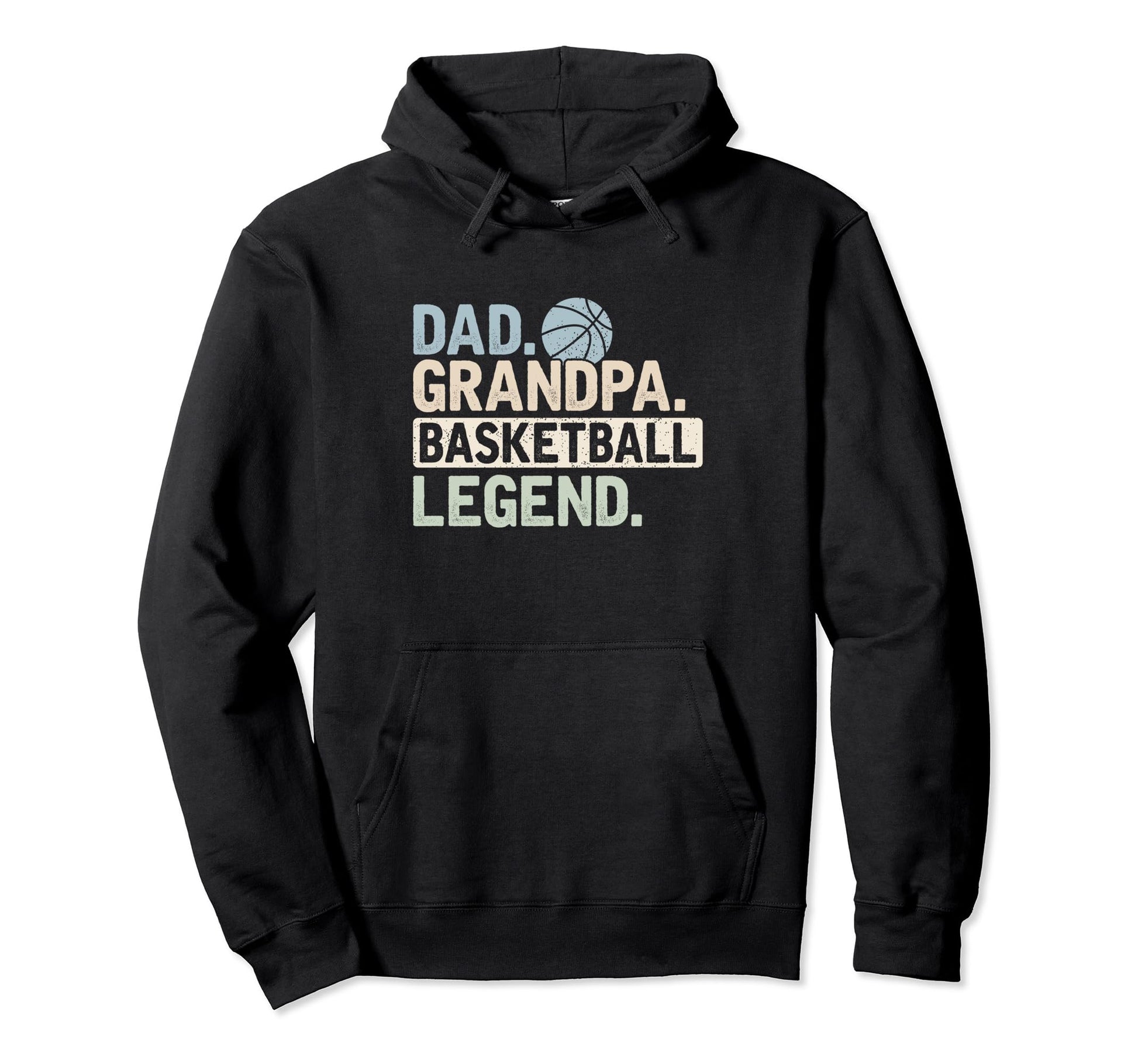 Dad Grandpa Basketball Legend Player Hoodie - Trendy Graphic for Adults - T-Shirt, Sweatshirt, Hoodie
