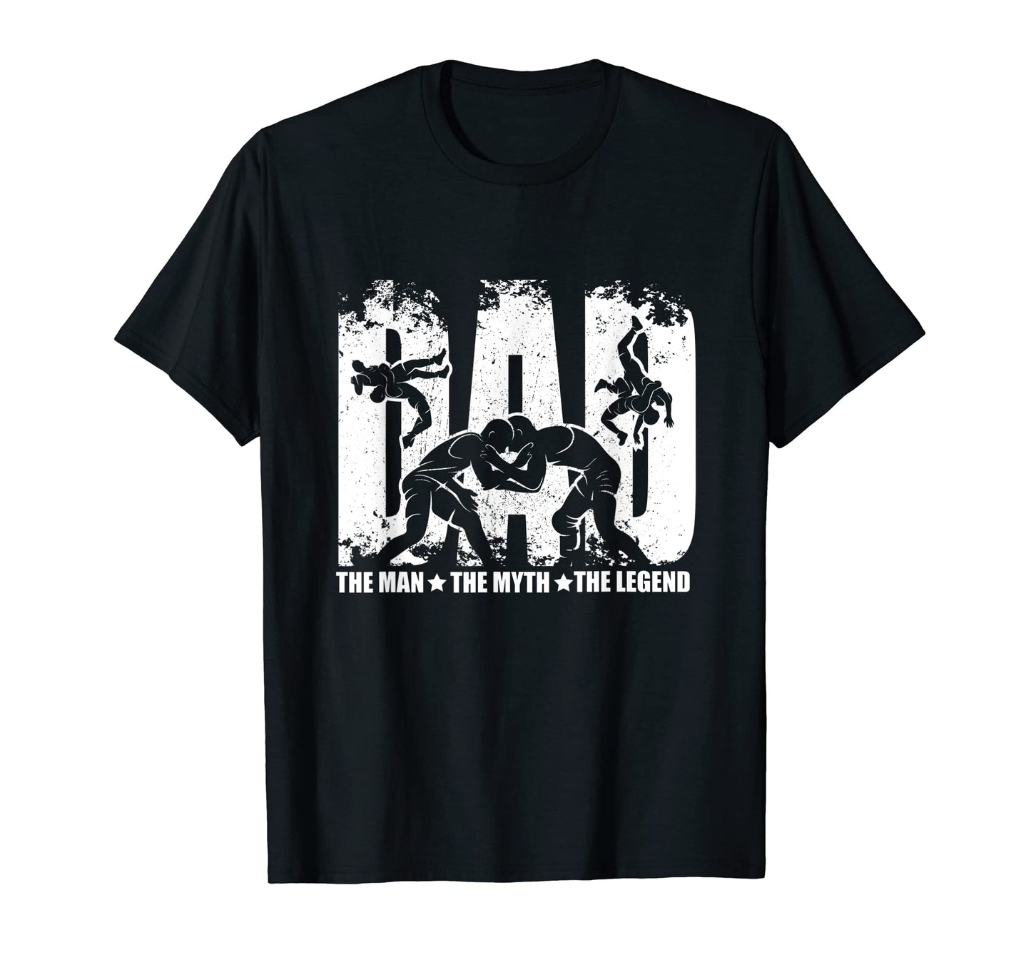 Wrestling Dad Myth Legend T-Shirt - Trendy Graphic Unisex - T-Shirt, Sweatshirt, Hoodie
