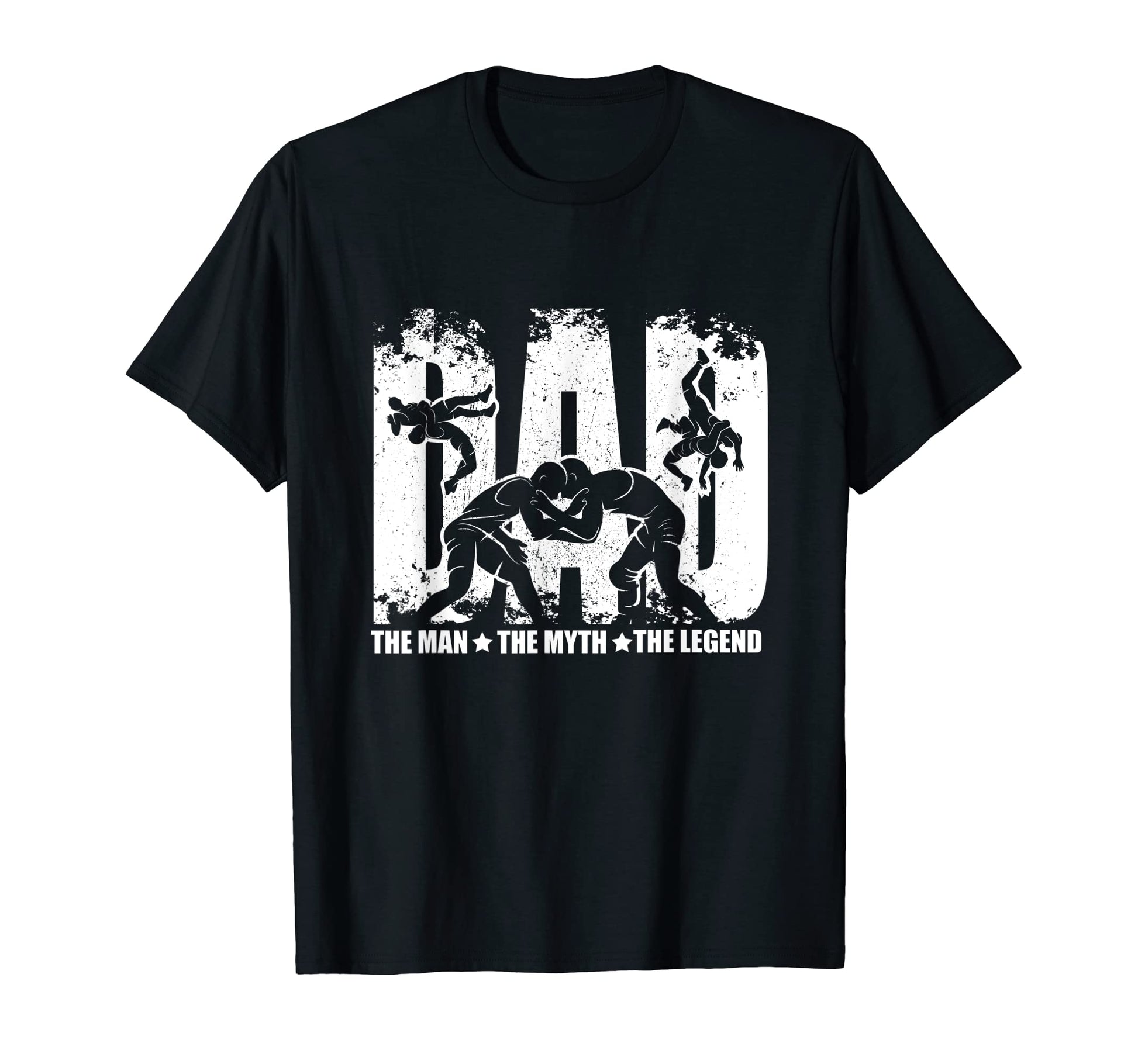 Wrestling Dad Myth Legend T-Shirt - Trendy Graphic Unisex - T-Shirt, Sweatshirt, Hoodie