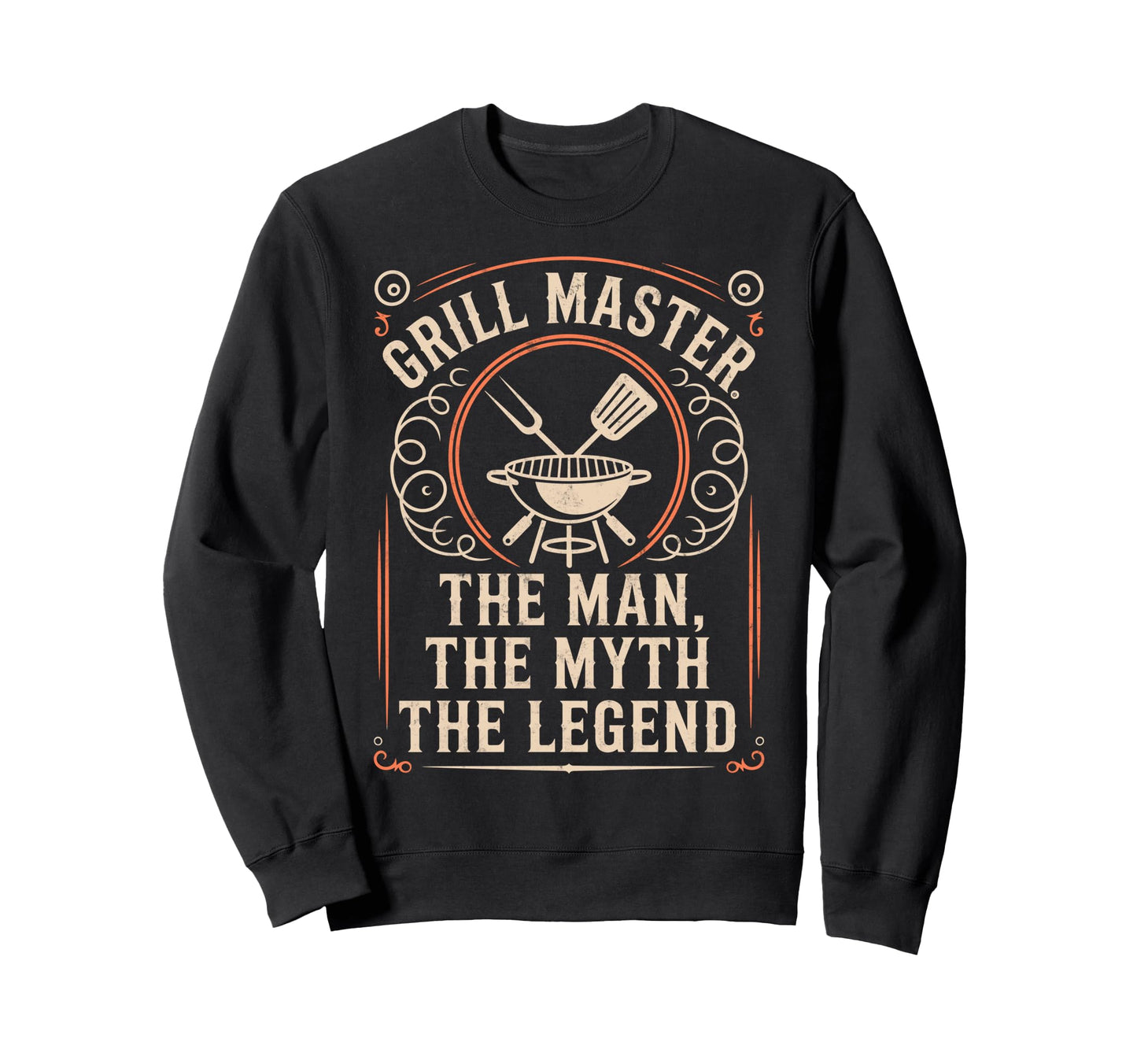 Funny Bbq Dad Grill Master Myth Legend Sweatshirt - Trendy Graphic Unisex - T-Shirt, Sweatshirt, Hoodie