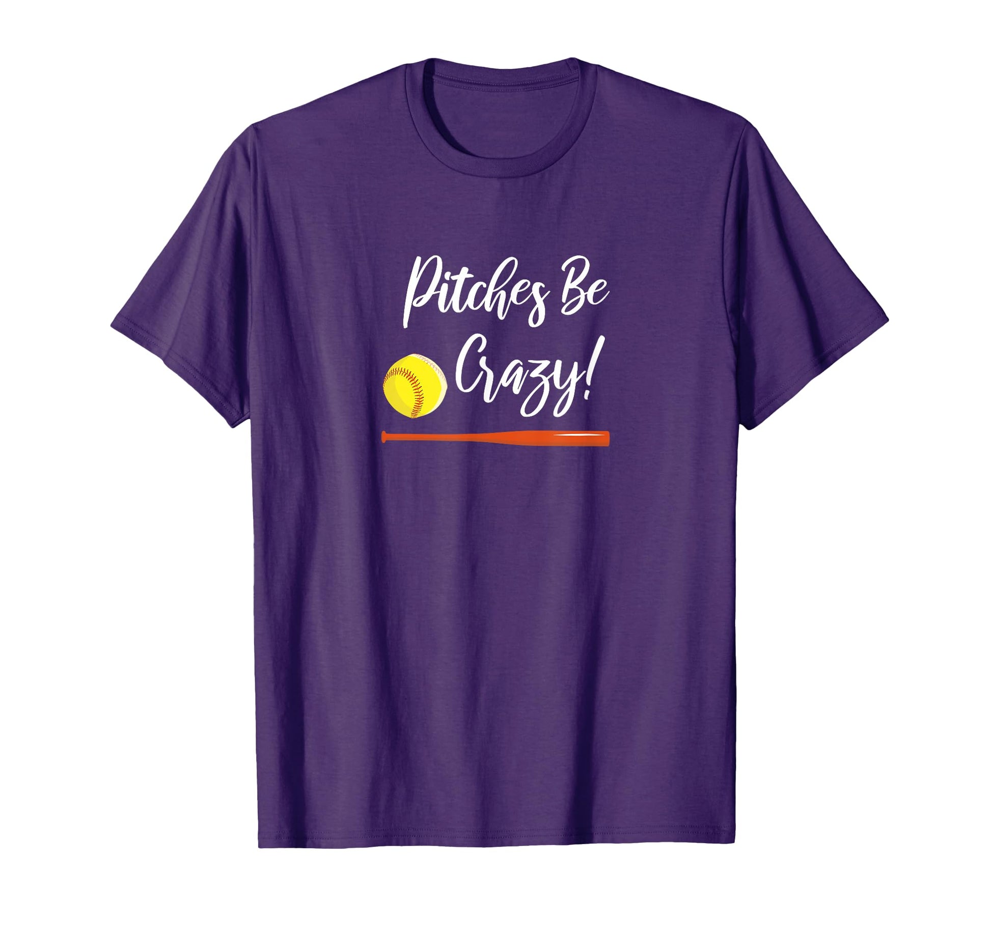 Pitches Be Crazy Funny Lettering T-Shirt - Minimalist Print for Adults - T-Shirt, Sweatshirt, Hoodie