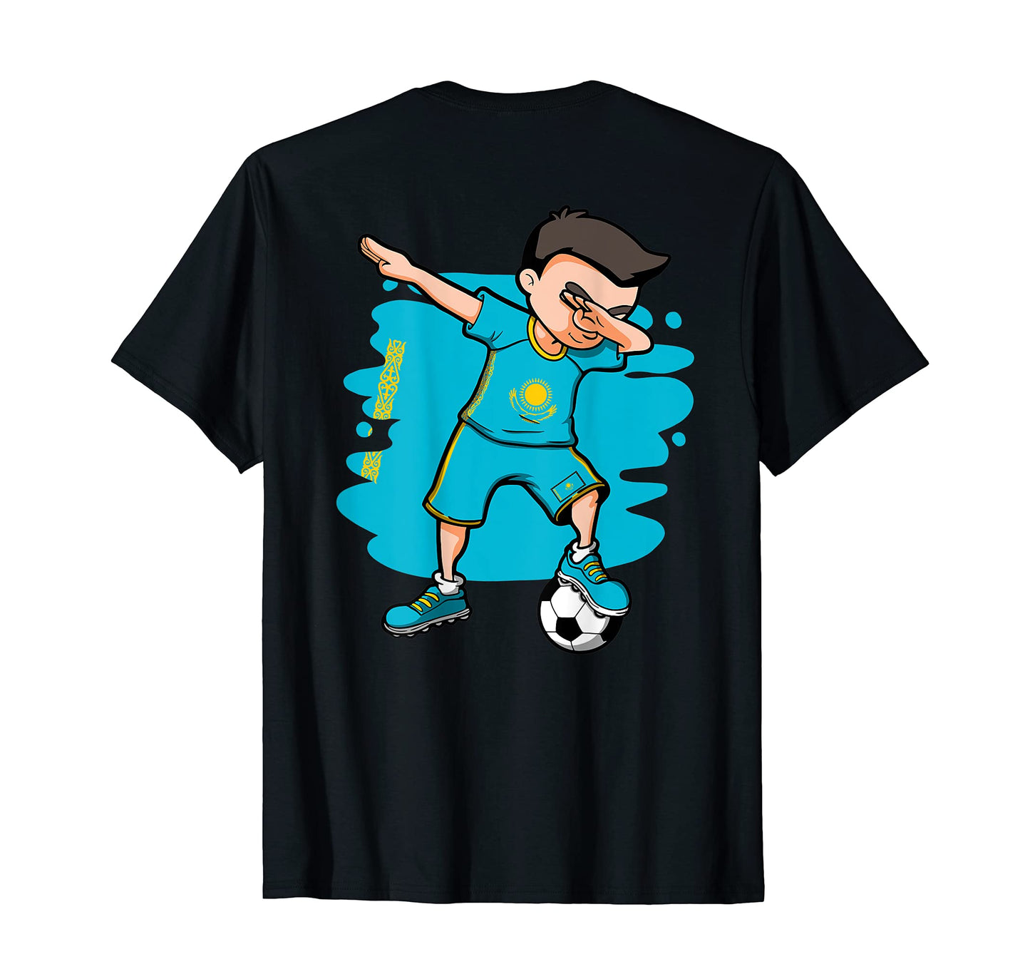 Dabbing Soccer Kazakhstan Lovers T-Shirt - Streetwear Style Men Women - T-Shirt, Sweatshirt, Hoodie