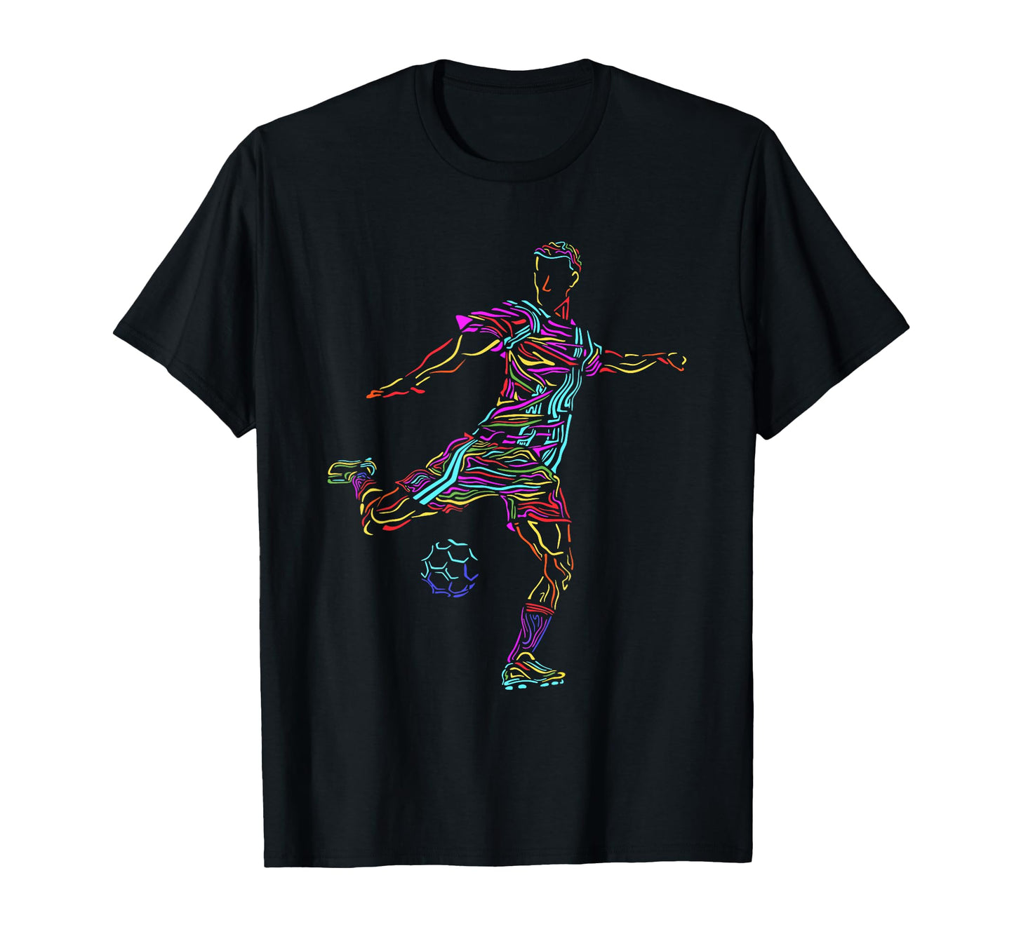 Soccer Athlete Sports Drawing T-Shirt - Custom Art Print Men Women - T-Shirt, Sweatshirt, Hoodie