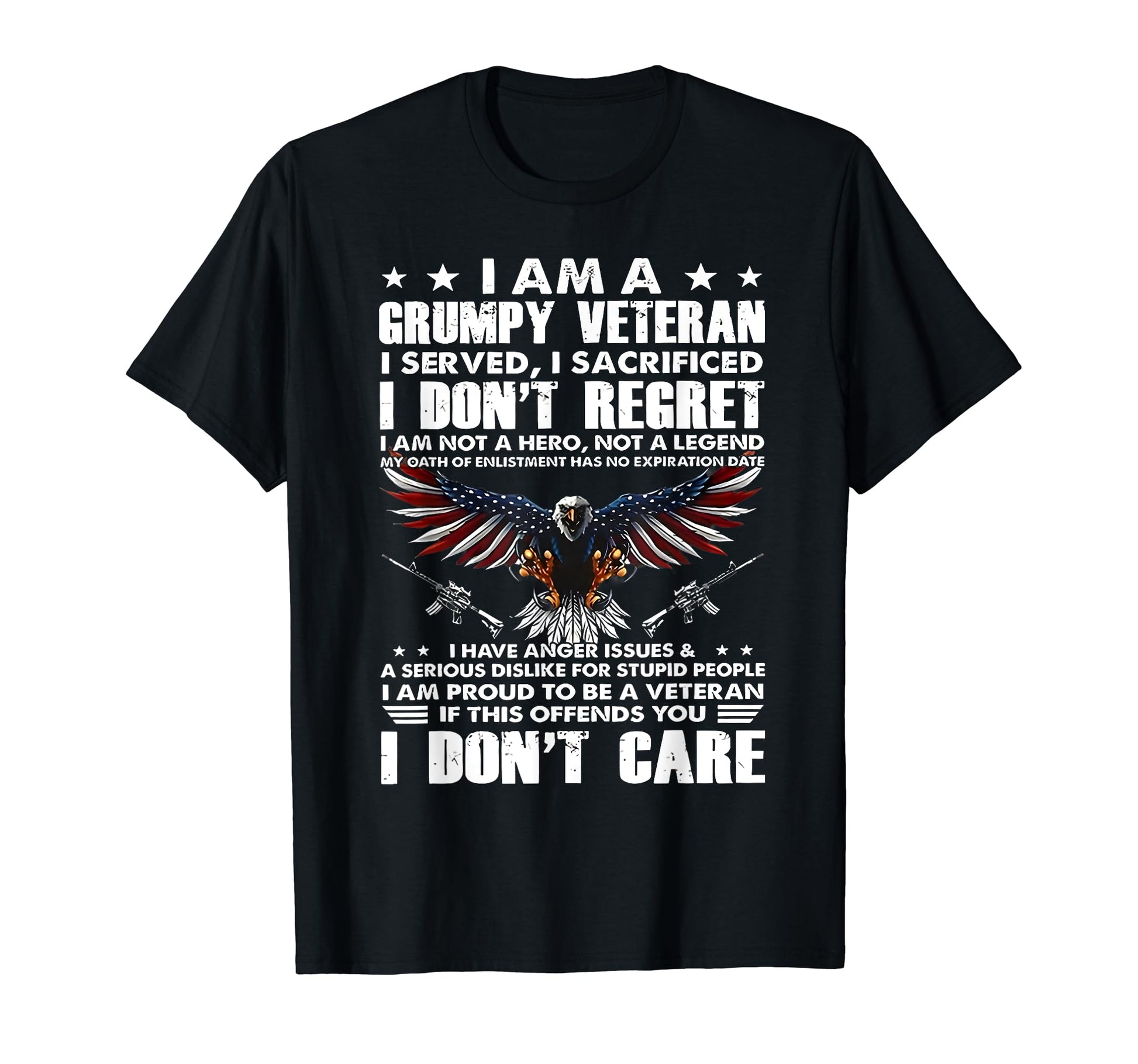 Patriotic American Flag Eagle I Am T-Shirt - Novelty Apparel Men Women - T-Shirt, Sweatshirt, Hoodie