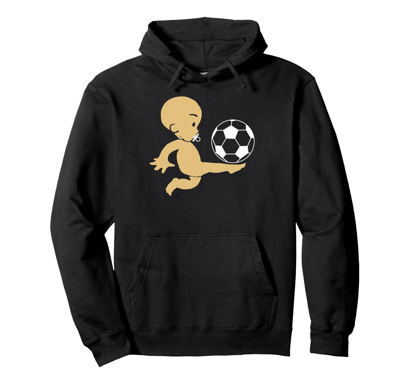 Funny Soccer Kick Pacifier Football Hoodie - Fun Novelty Design Unisex - T-Shirt, Sweatshirt, Hoodie