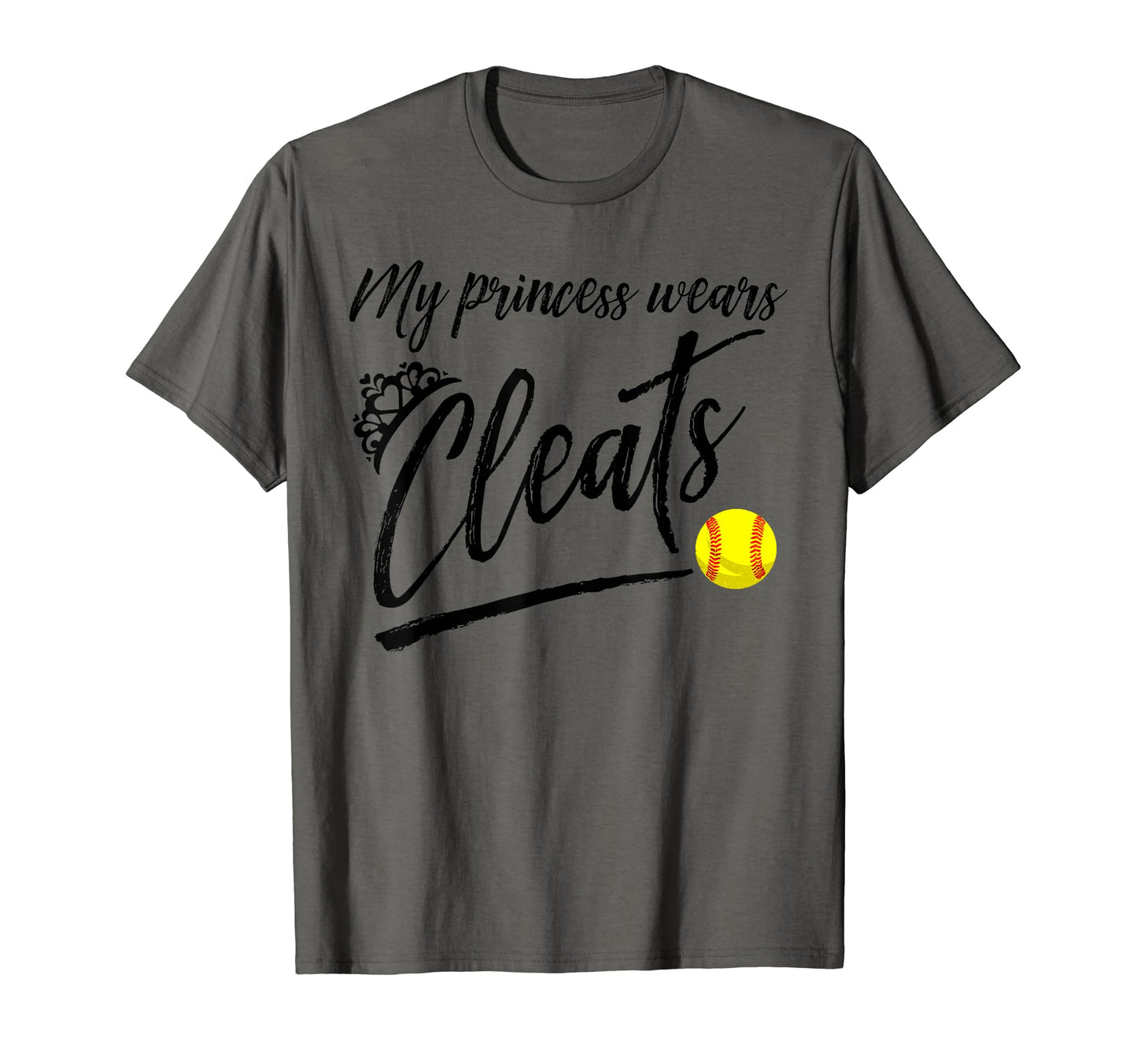 Funny My Princess Wears Cleats Gift T-Shirt - Custom Art Print for Adults - T-Shirt, Sweatshirt, Hoodie