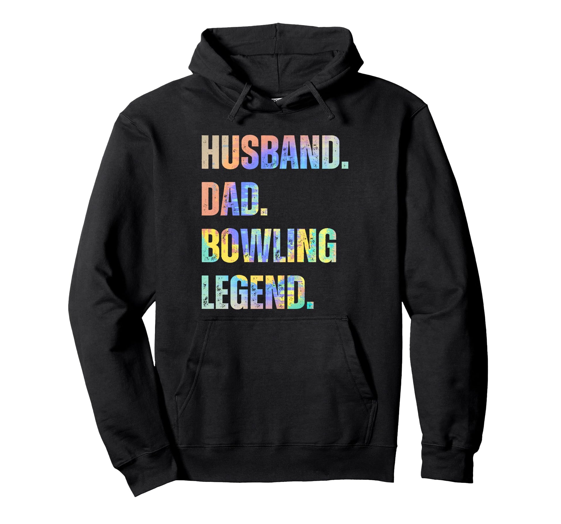 Husband Dad Bowling Legend Bowling Hoodie - Fun Novelty Design for Adults - T-Shirt, Sweatshirt, Hoodie