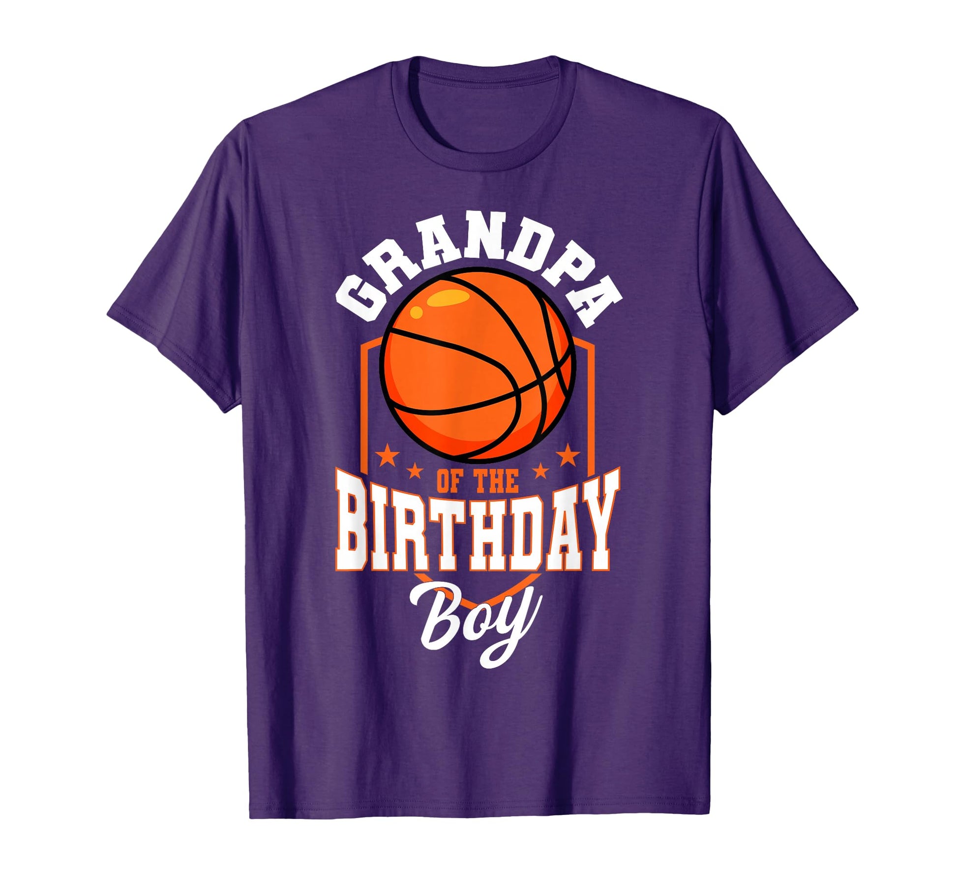 Grandpa Birthday Basketball Theme Bday Party T-Shirt - Graphic Print Unisex - T-Shirt, Sweatshirt, Hoodie