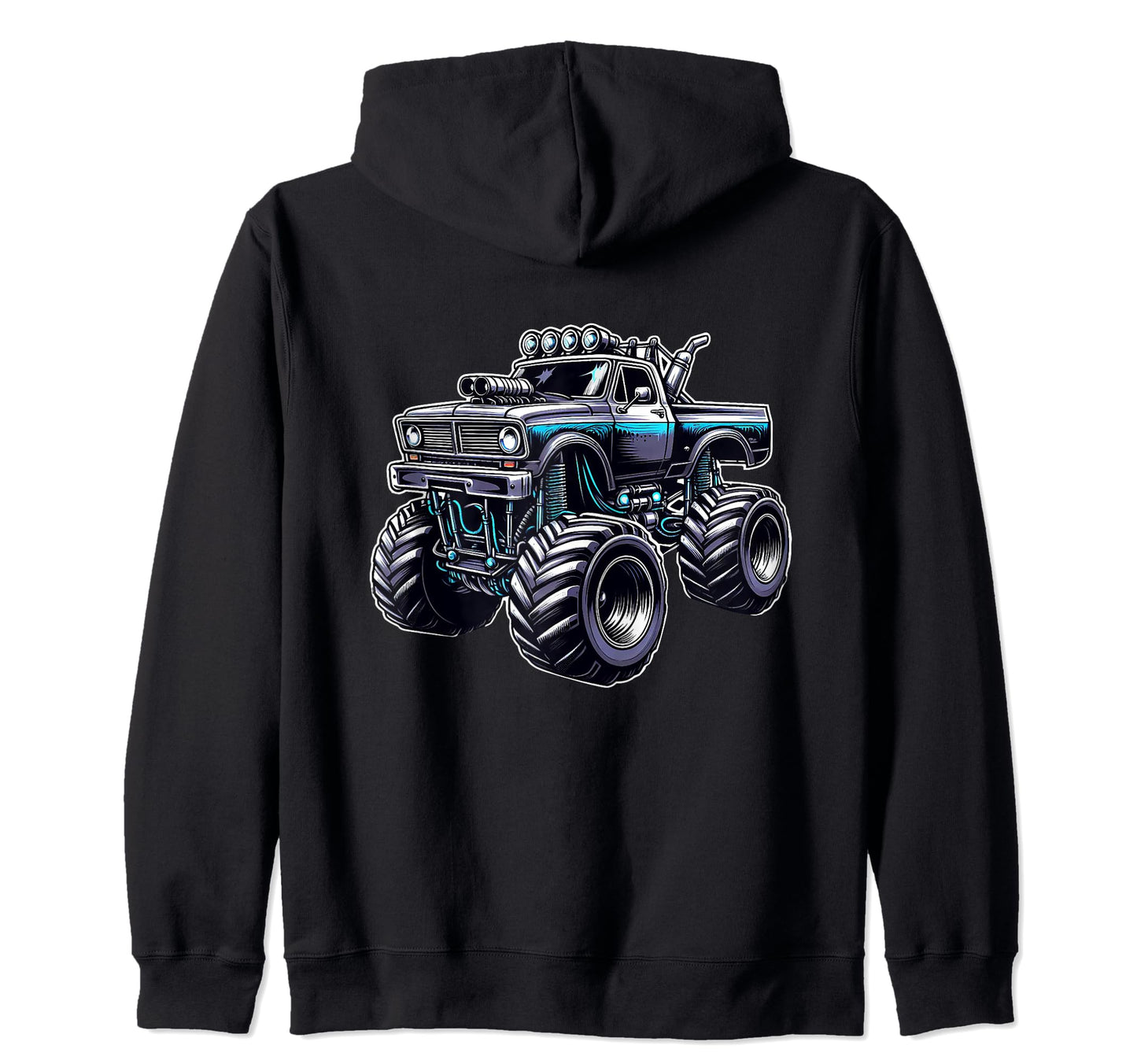 Monster Truck Dad Fathers Day Click T-Shirt - Minimalist Print for Adults - T-Shirt, Sweatshirt, Hoodie