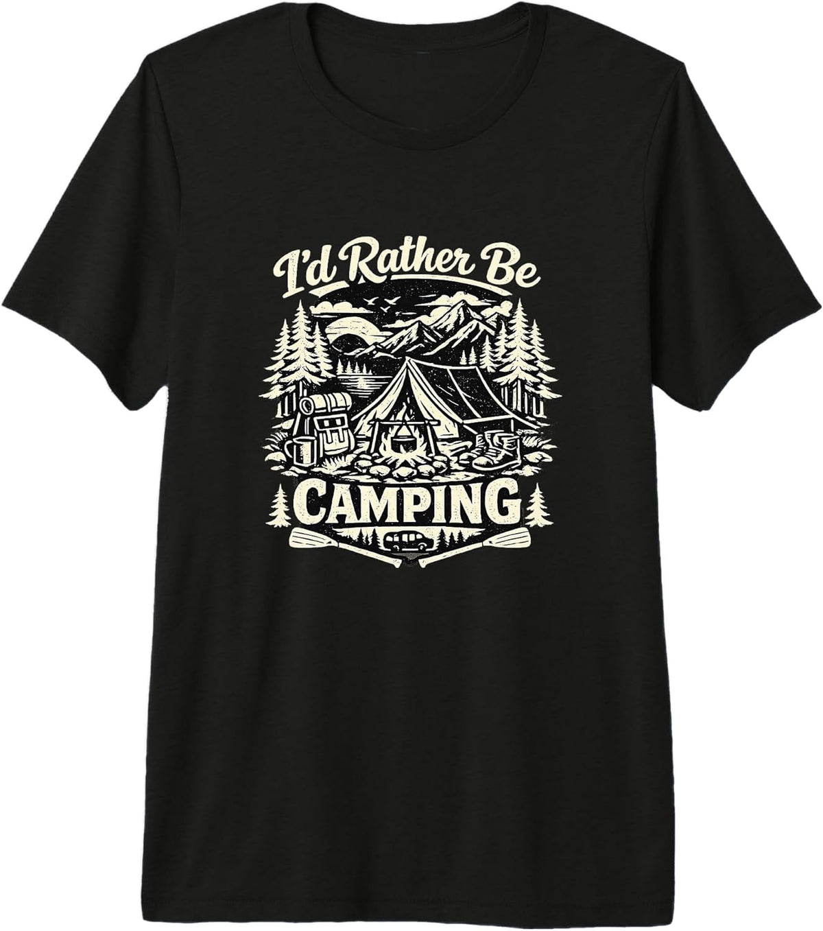 Funny Camping Outdoor Tent Nature Gift - Adult & Kids T-Shirts, Sweatshirts & Hoodies apparel design preview 1