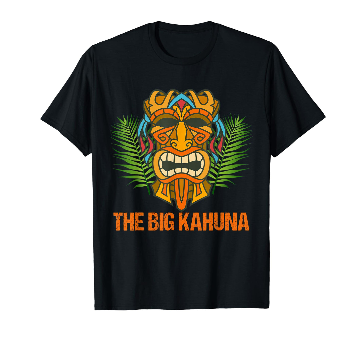 Big Kahuna Funny Hawaiian Tiki Dad Boss T-Shirt - Graphic Print for Adults - T-Shirt, Sweatshirt, Hoodie
