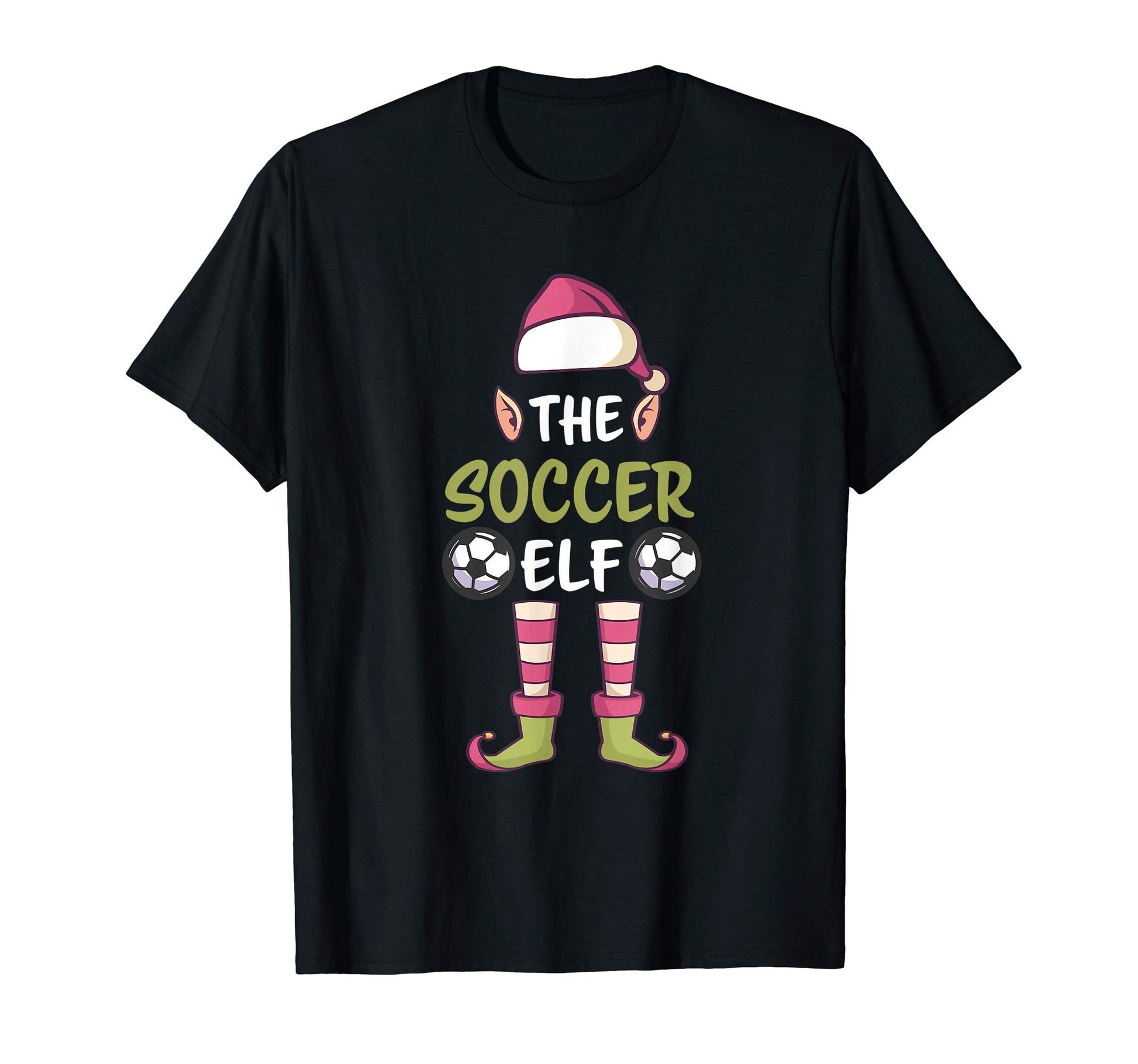 Soccer Elf Soccer Illustration T-Shirt - Novelty Apparel for Adults - T-Shirt, Sweatshirt, Hoodie