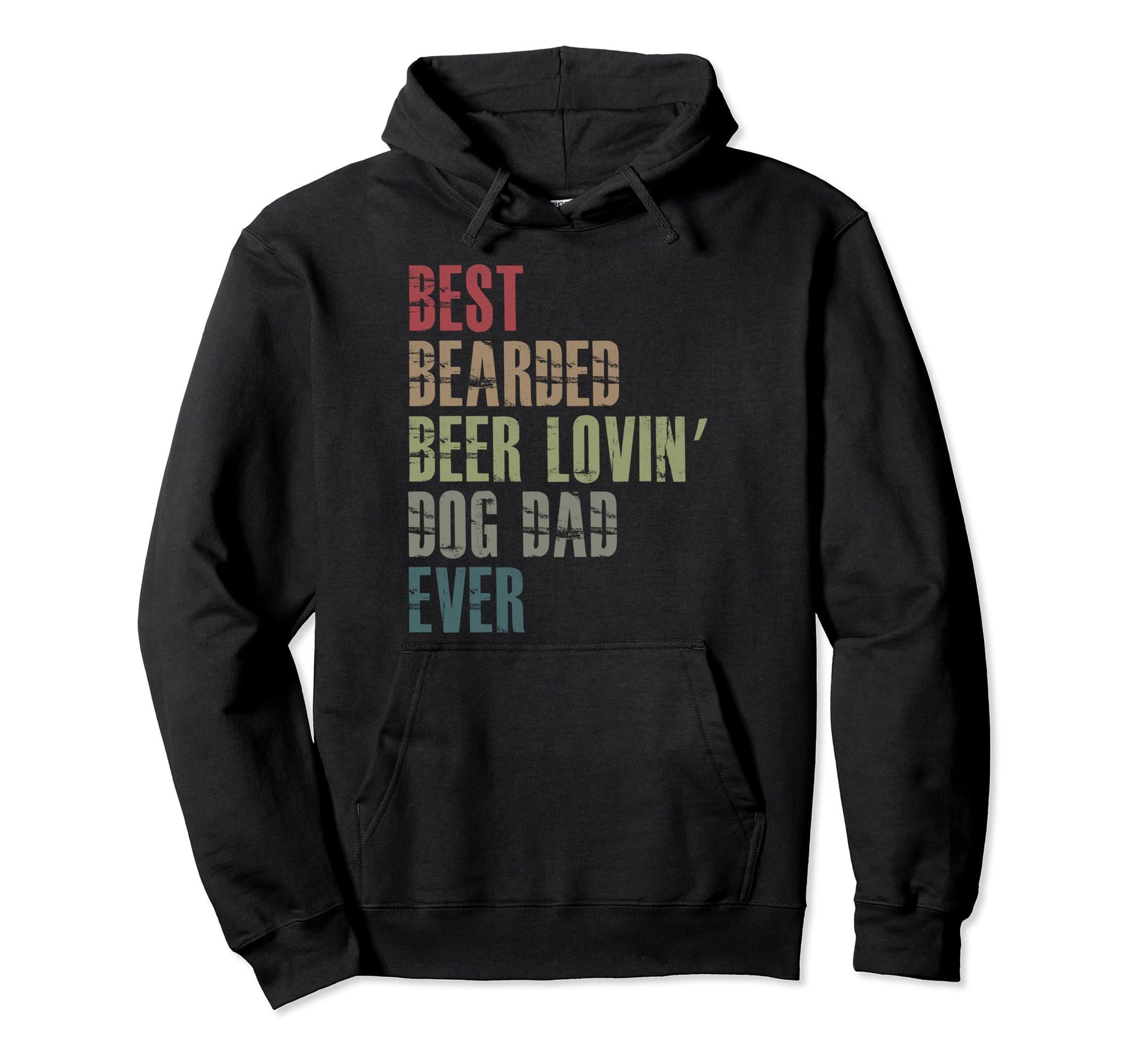 Best Bearded Beer Lovin Dog Dad Pet Hoodie - Aesthetic Graphic for Adults - T-Shirt, Sweatshirt, Hoodie
