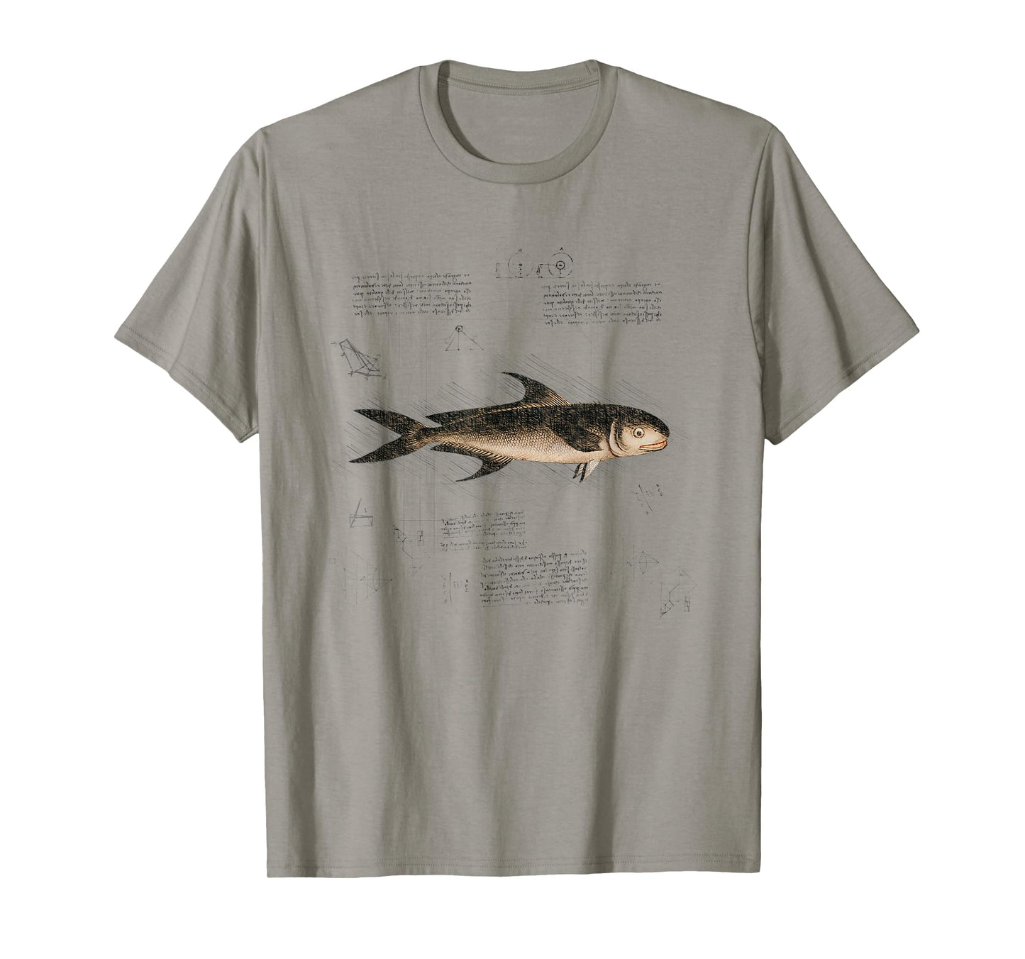 Mackerel Fish Aesthetic Drawing T-Shirt - Custom Art Print for Adults - T-Shirt, Sweatshirt, Hoodie