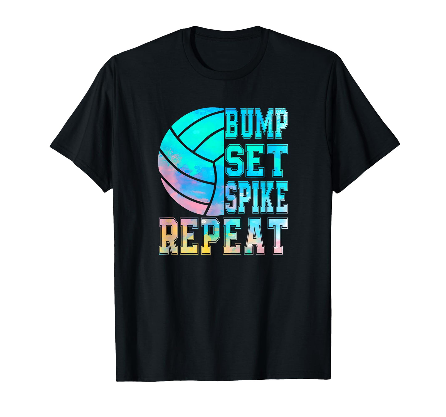 Colorful Teen Volleyball Bump Set Spike T-Shirt - Graphic Print for Adults - T-Shirt, Sweatshirt, Hoodie