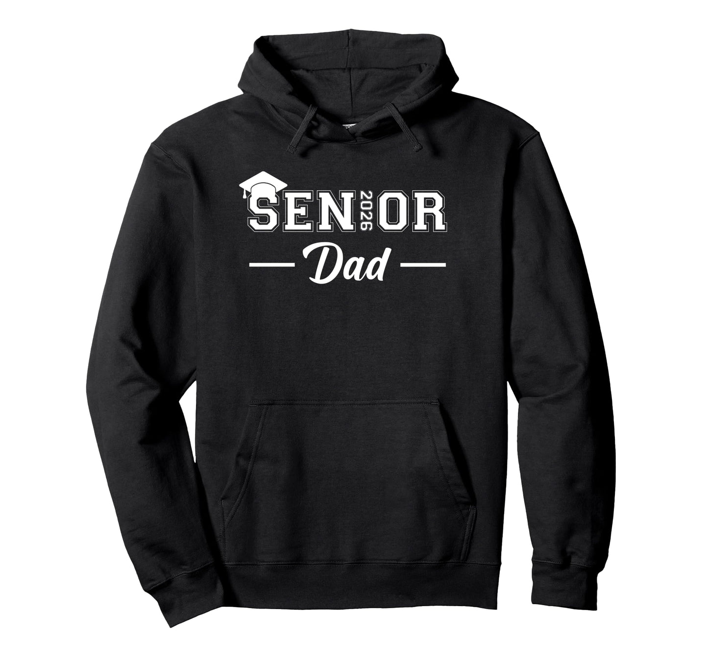 Dad Senior 2026 Proud Dad Class 2026 Graduate Hoodie - Graphic Print Unisex - T-Shirt, Sweatshirt, Hoodie