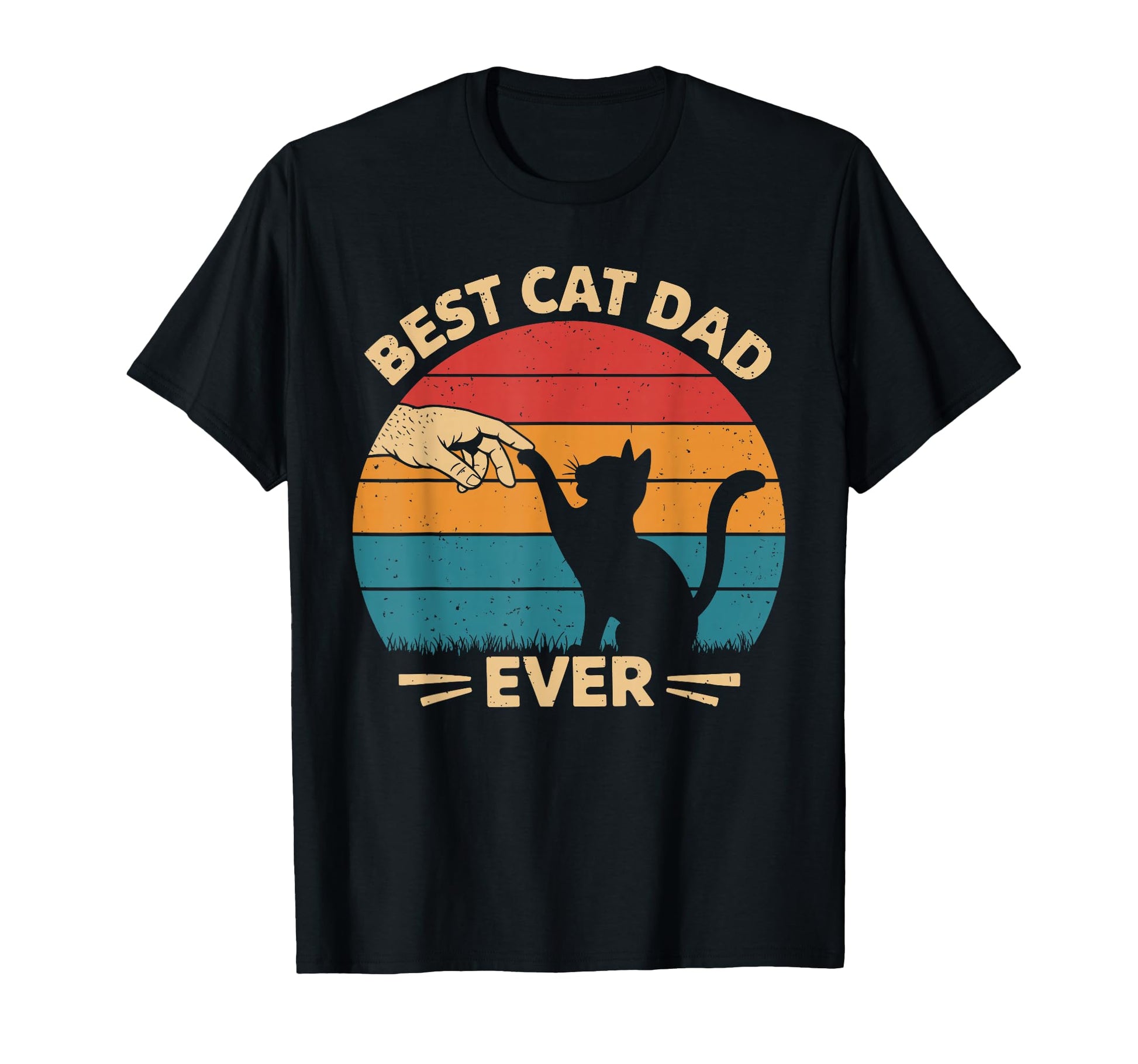 Best Cat Dad Ever Funny Cat Owner Lover T-Shirt - Graphic Print for Adults - T-Shirt, Sweatshirt, Hoodie