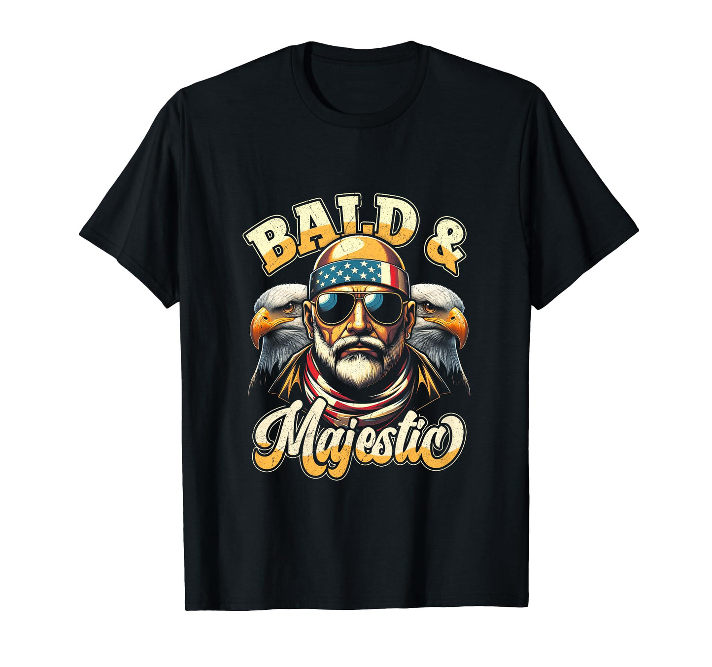 Bald And Majestic Sexy Bald Guy Dad T-Shirt - Custom Art Print Men Women - T-Shirt, Sweatshirt, Hoodie