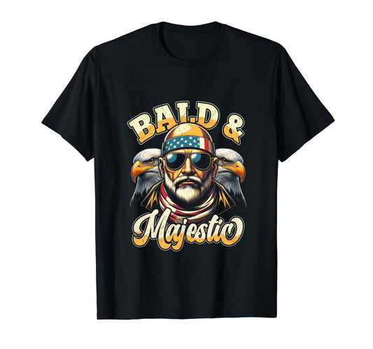 Bald And Majestic Sexy Bald Guy Dad T-Shirt - Custom Art Print Men Women - T-Shirt, Sweatshirt, Hoodie