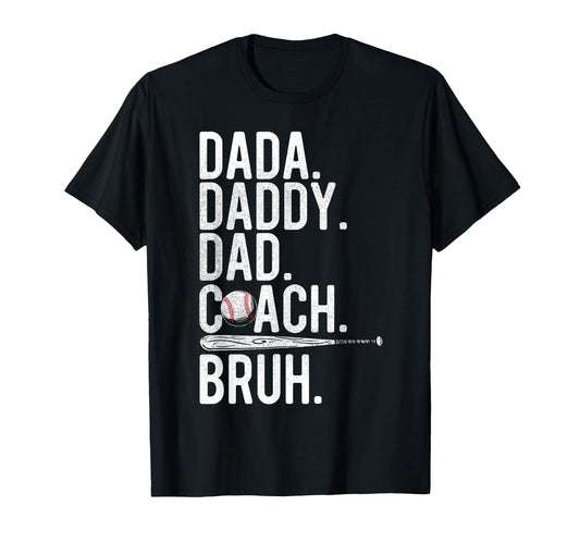 Baseball Coach Dad Fathers Day Funny T-Shirt - Custom Art Print Men Women - T-Shirt, Sweatshirt, Hoodie