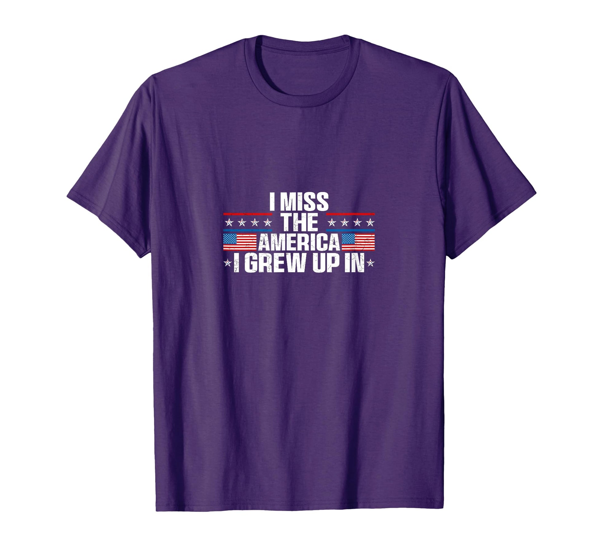 I Miss America I Grew Up American Usa T-Shirt - Unique Graphic Men Women - T-Shirt, Sweatshirt, Hoodie