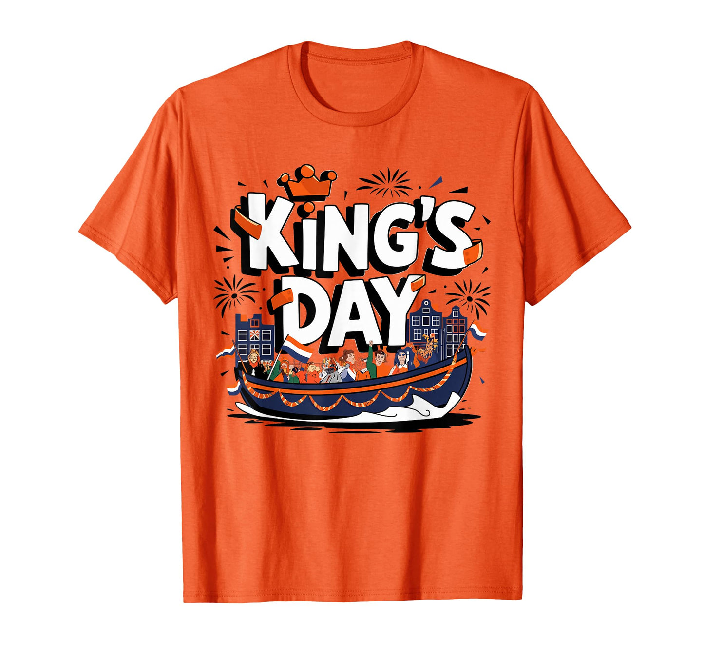 Koningsdag Netherlands 2025 Crown T-Shirt - Fun Novelty Design Unisex - T-Shirt, Sweatshirt, Hoodie
