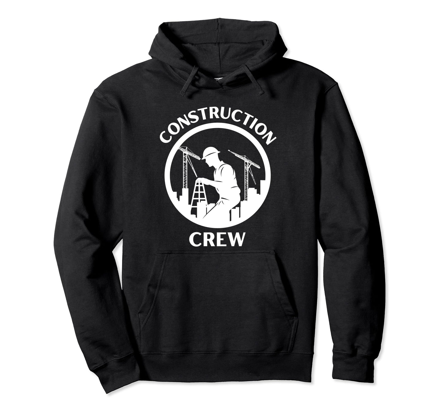 Construction Crew Highway Worker Dad Hoodie - Novelty Apparel for Adults - T-Shirt, Sweatshirt, Hoodie