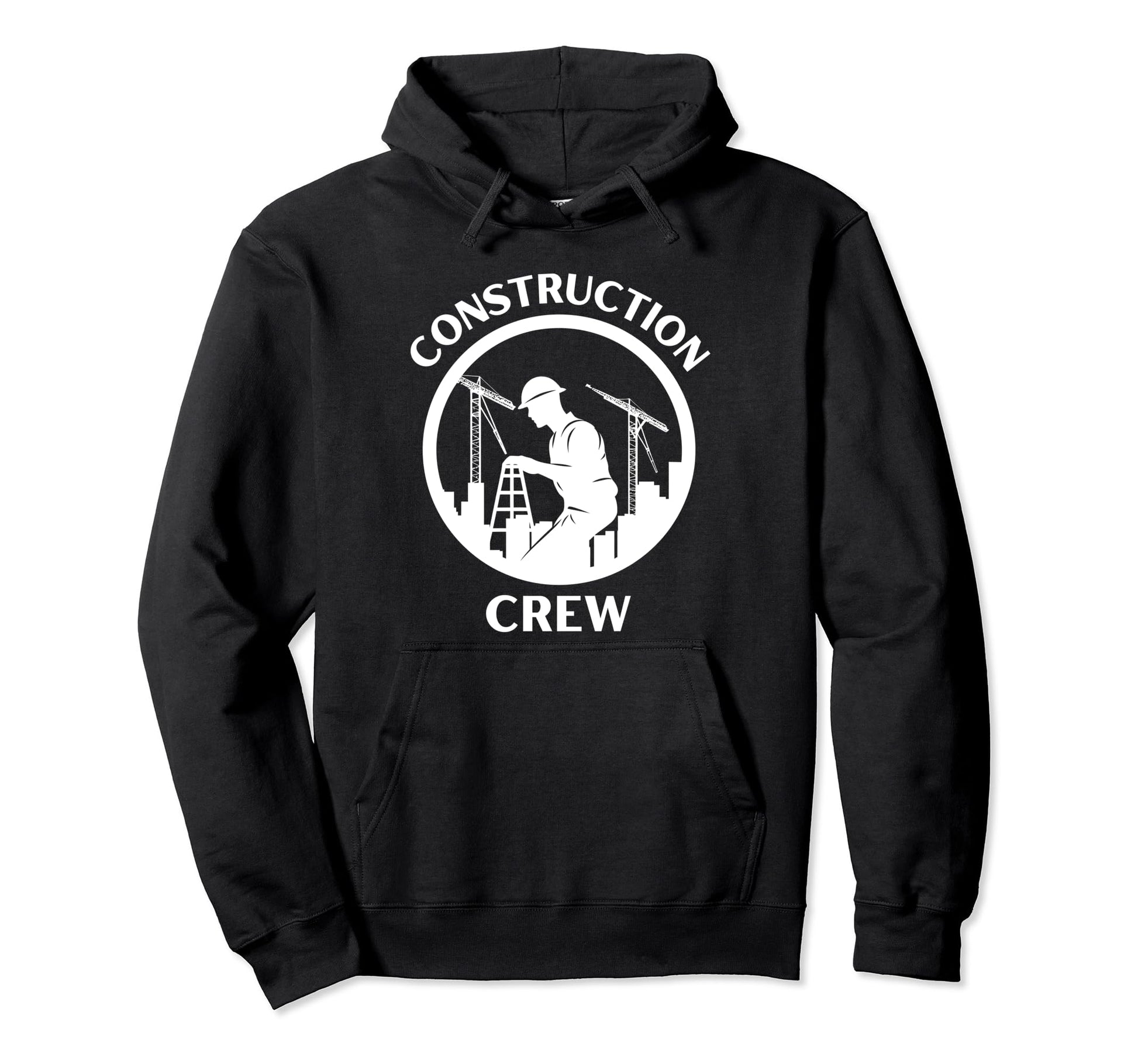 Construction Crew Highway Worker Dad Hoodie - Novelty Apparel for Adults - T-Shirt, Sweatshirt, Hoodie